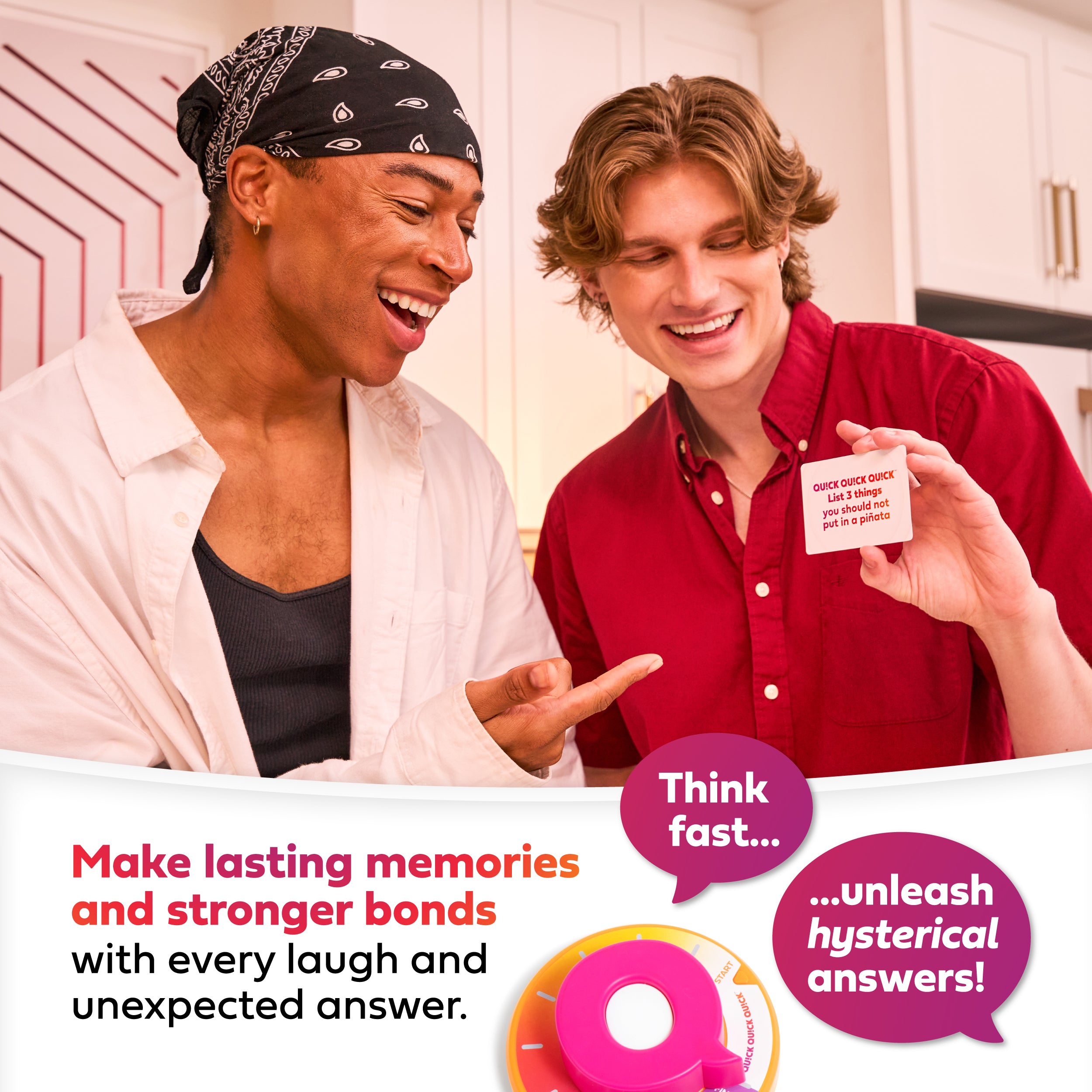 QU!CK QU!CK QU!CK, Unleash Your Inner Funny With The Ultimate Party Games For Friends And Family Game Night, The Fastest Way To Have Fun, Ages 8 To 108