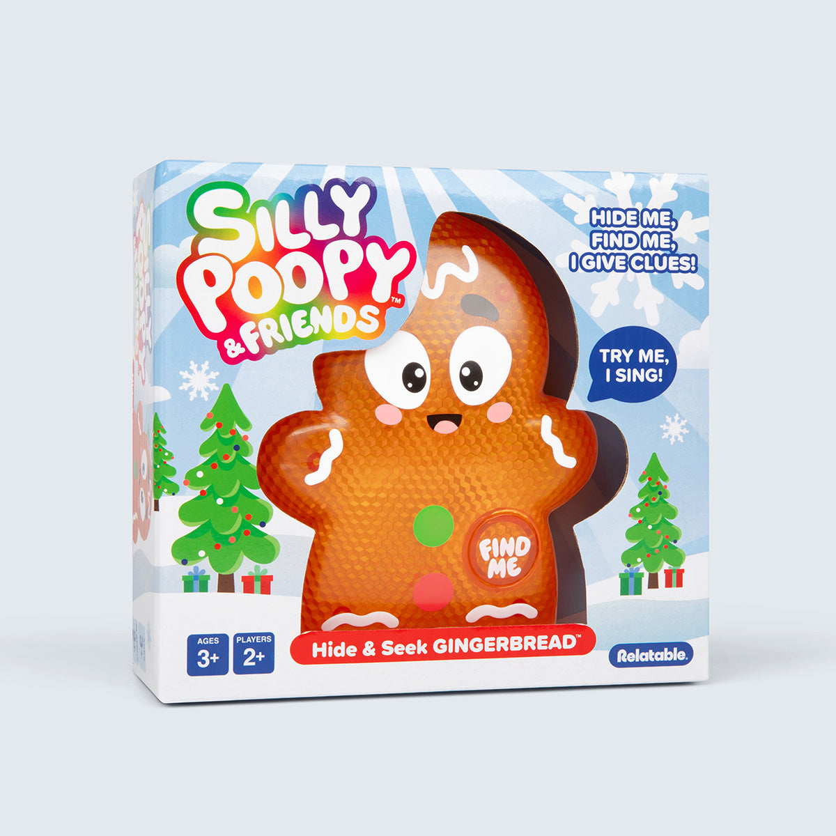 Hide & Seek Gingerbread - Silly Poopy & Friends™ Interactive Toy for Kids 3+