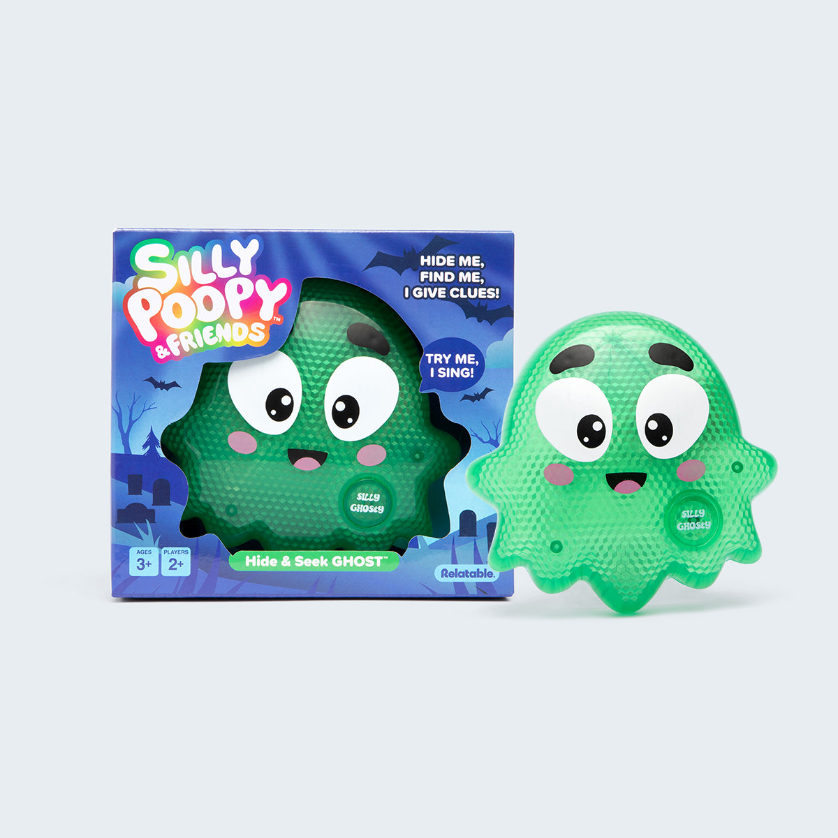 Hide & Seek Ghost - Silly Poopy & Friends™ Interactive Toy for Kids 3+