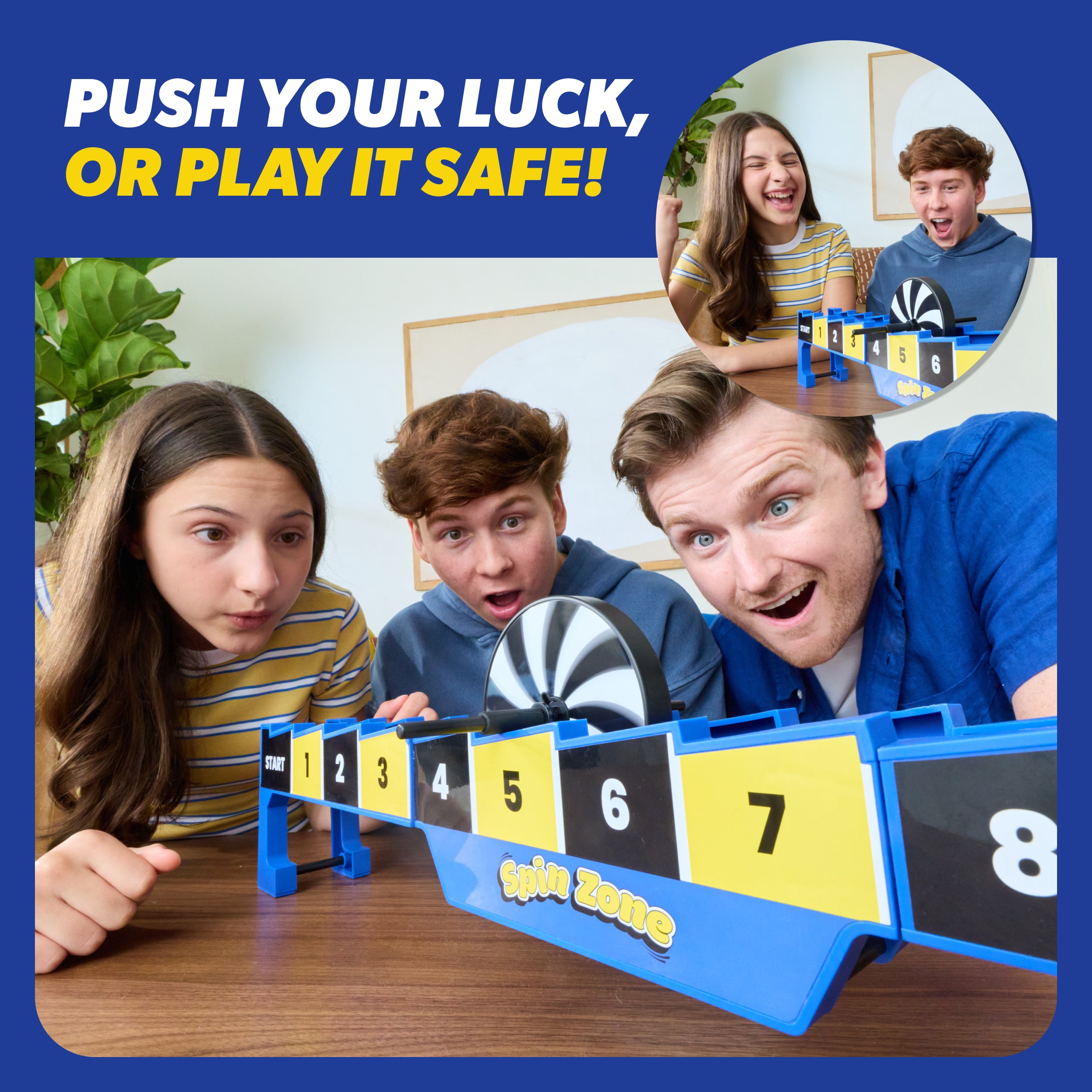 Spin Zone by Relatable - One of the Most Addictive Simple Games Around. Spin the Wheel Down the Track to Earn Exactly 21 Points. It's Carnival Games Energy for All Ages - Includes 1 Rack and Spinner.