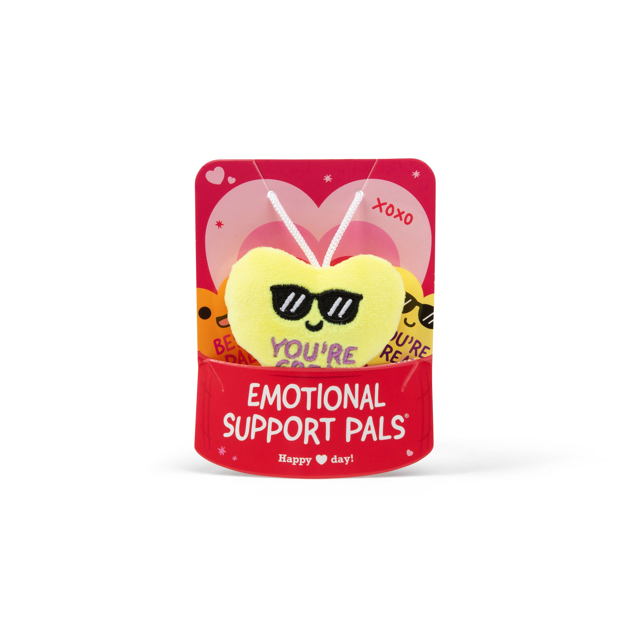 Emotional Support V-Day Heart Cards™ by Relatable – Mini Plush Valentines with Cards, Valentine’s Gifts for Kids, Friends, Coworkers, or Girlfriend – 10 Plushies + 10 Cards