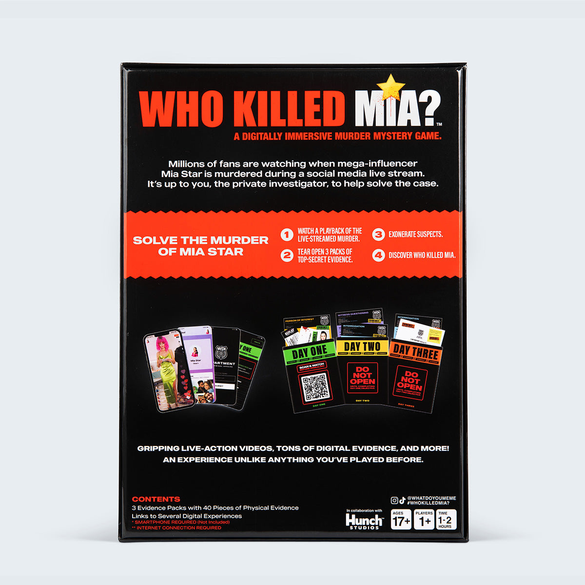 Who Killed Mia? A Digitally Immersive Modern Murder Mystery Game - Find Influencer Mia Star's Murderer