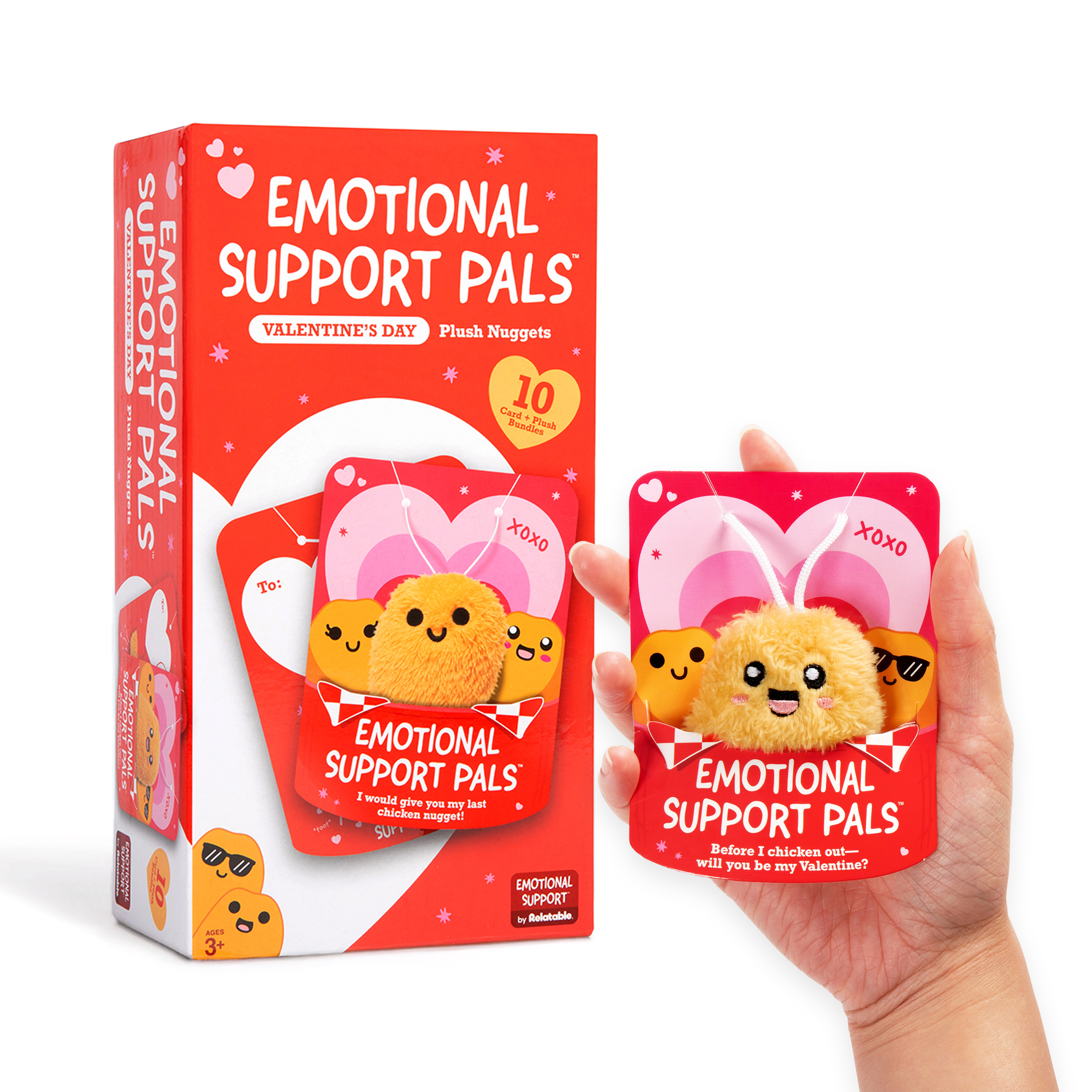 Emotional Support Pals Valentine's Nuggets Day Cards