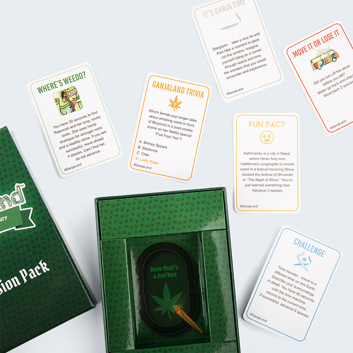 Ganjaland Expansion Pack -- More Cards for the Epic Stoner Board Game
