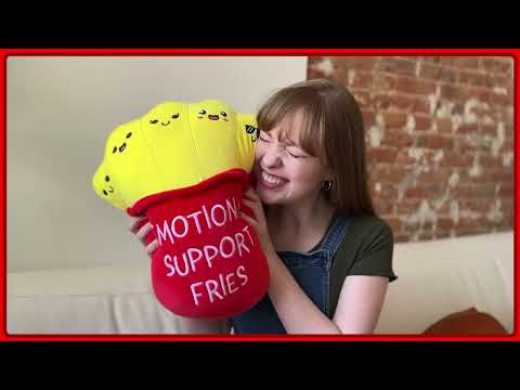 Emotional Support Jumbo Fries -  Cute Room Decor, Perfect Gift for Loved Ones of All Ages