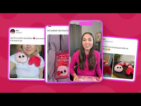 Menstruation Crustacean Shrimp: Microwavable Heating Pad for Period Cramps and Body Aches