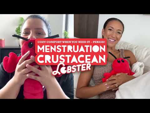 Menstruation Crustacean Lobster Heating Pad For Period Cramps & Muscle Pain