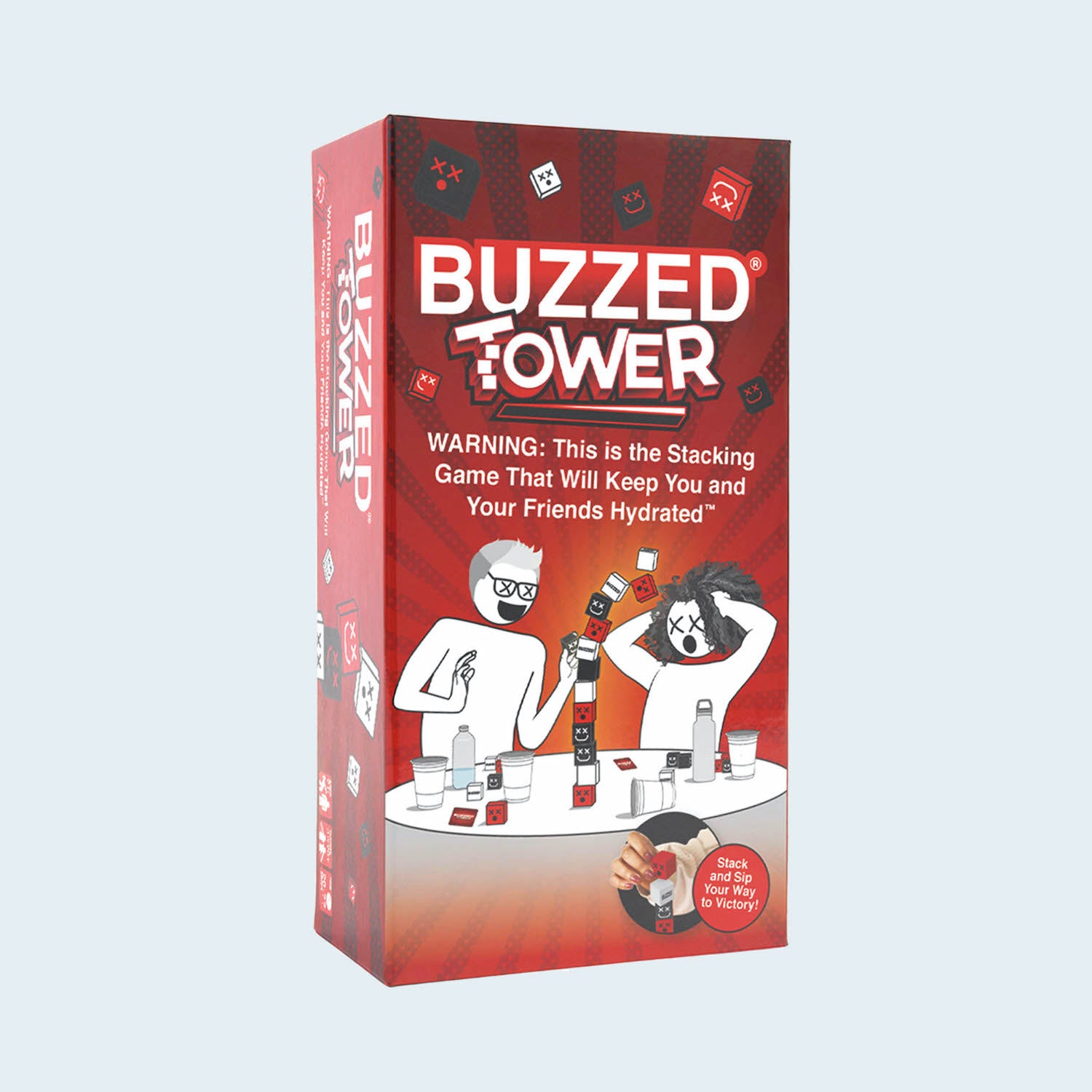 Buzzed™ Tower Ultimate Block-stacking Challenge Drinking Game