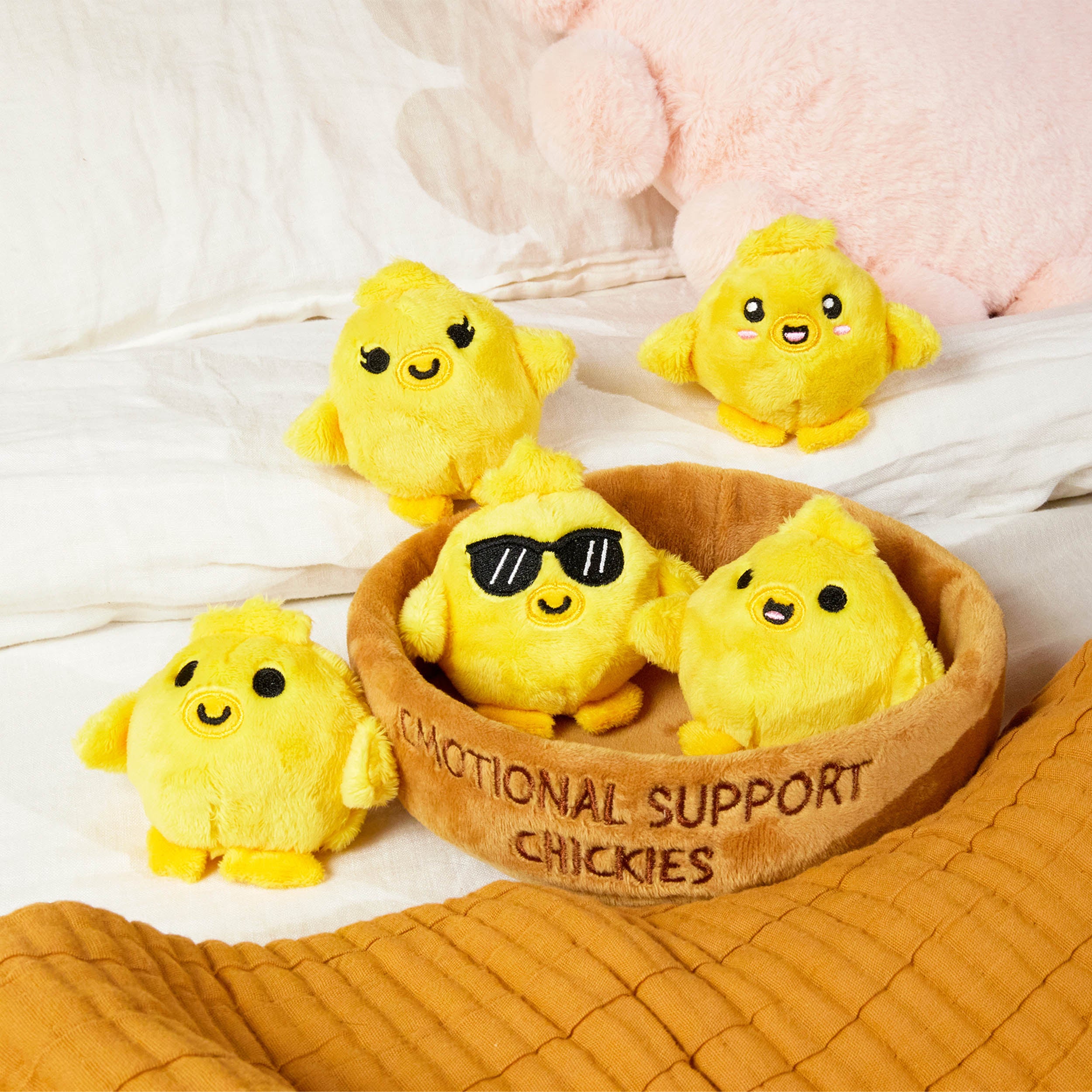 Emotional Support Chickies: Cuddly Plush Companions – Relatable