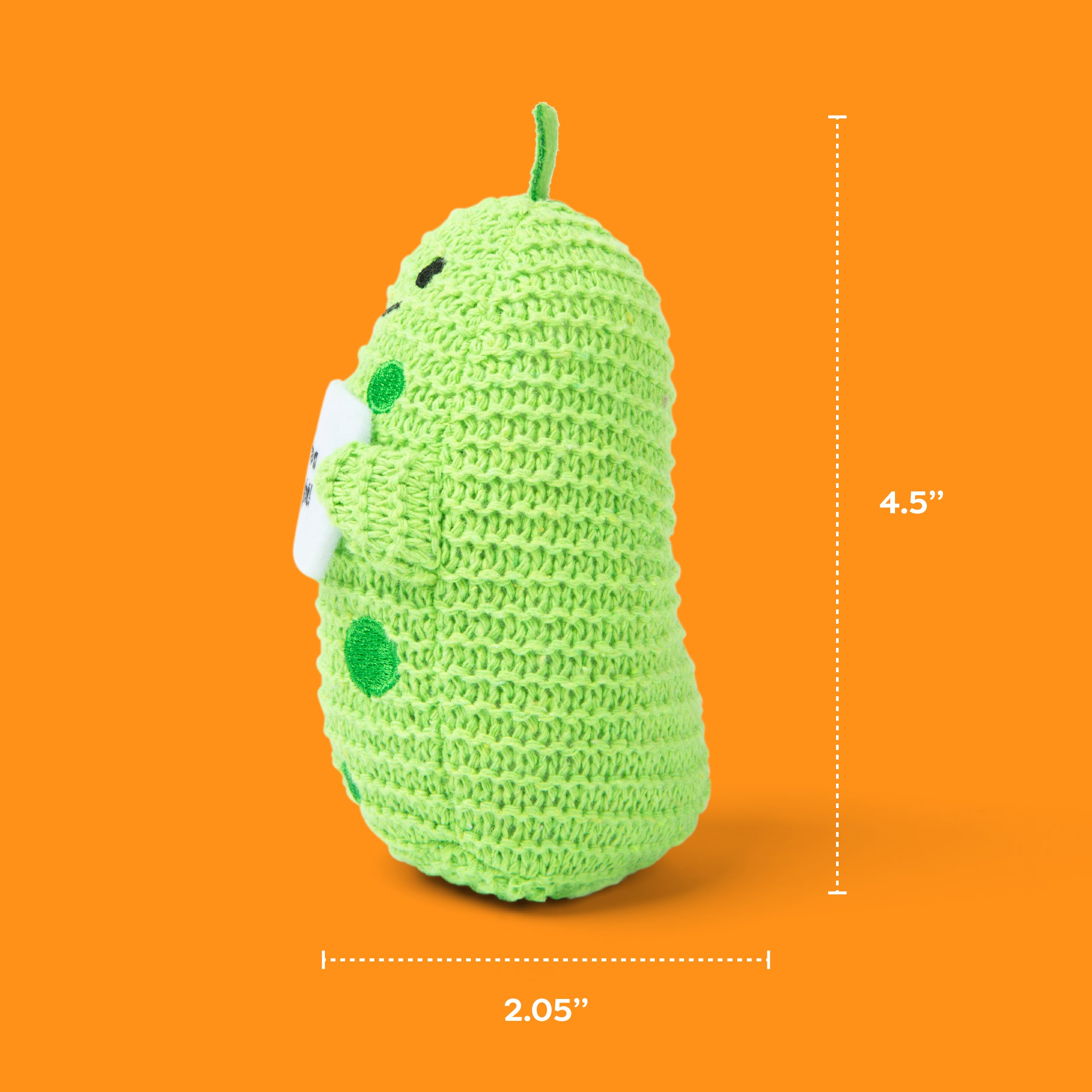 Lil Cheers Pickle by Relatable – Funny Crochet Plush with Feel-Good Vibes