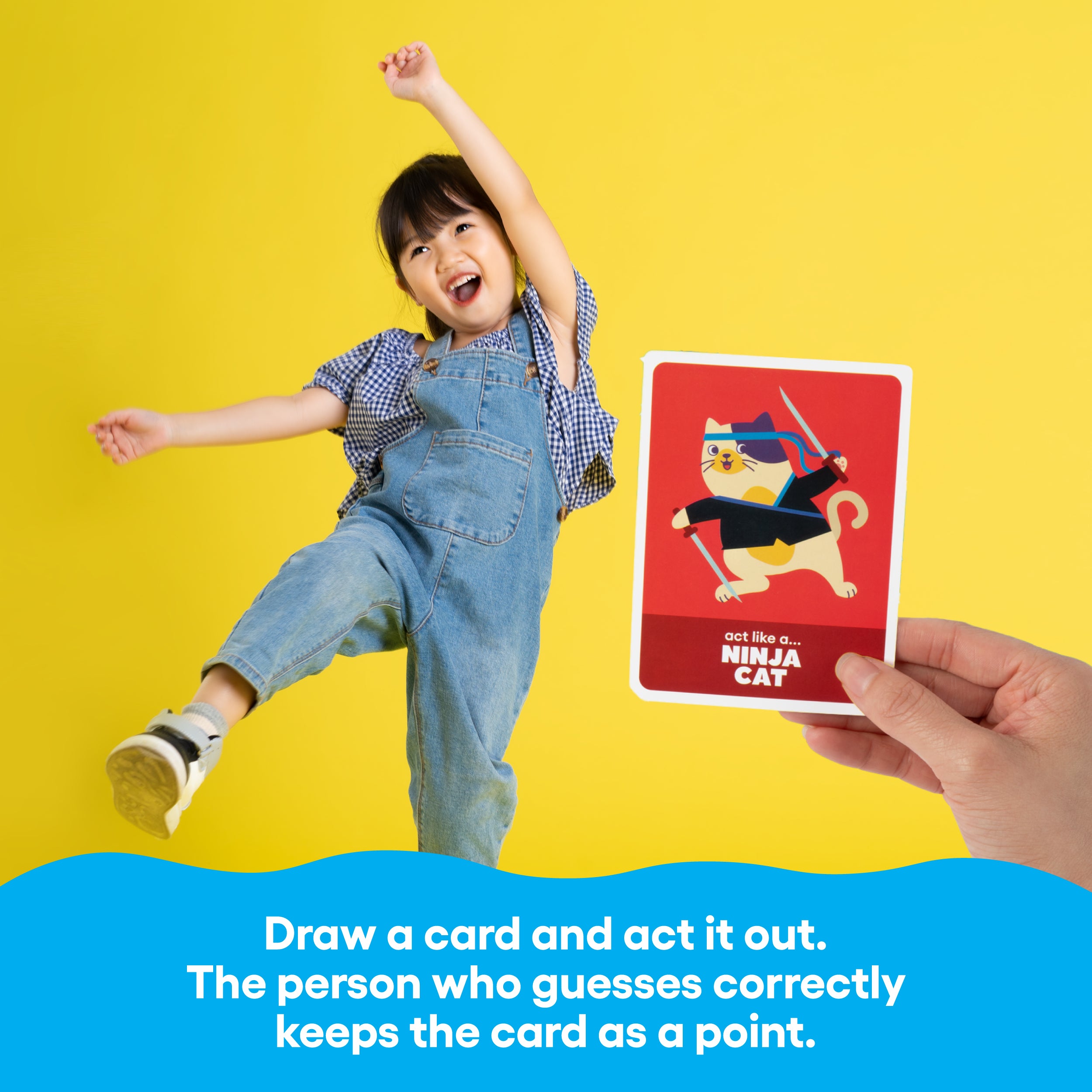 Charades, Party Animal Edition from Bee Street Games, by Relatable – Classic family games reimagined with playful, silly themes. Includes 36 jumbo playing cards.