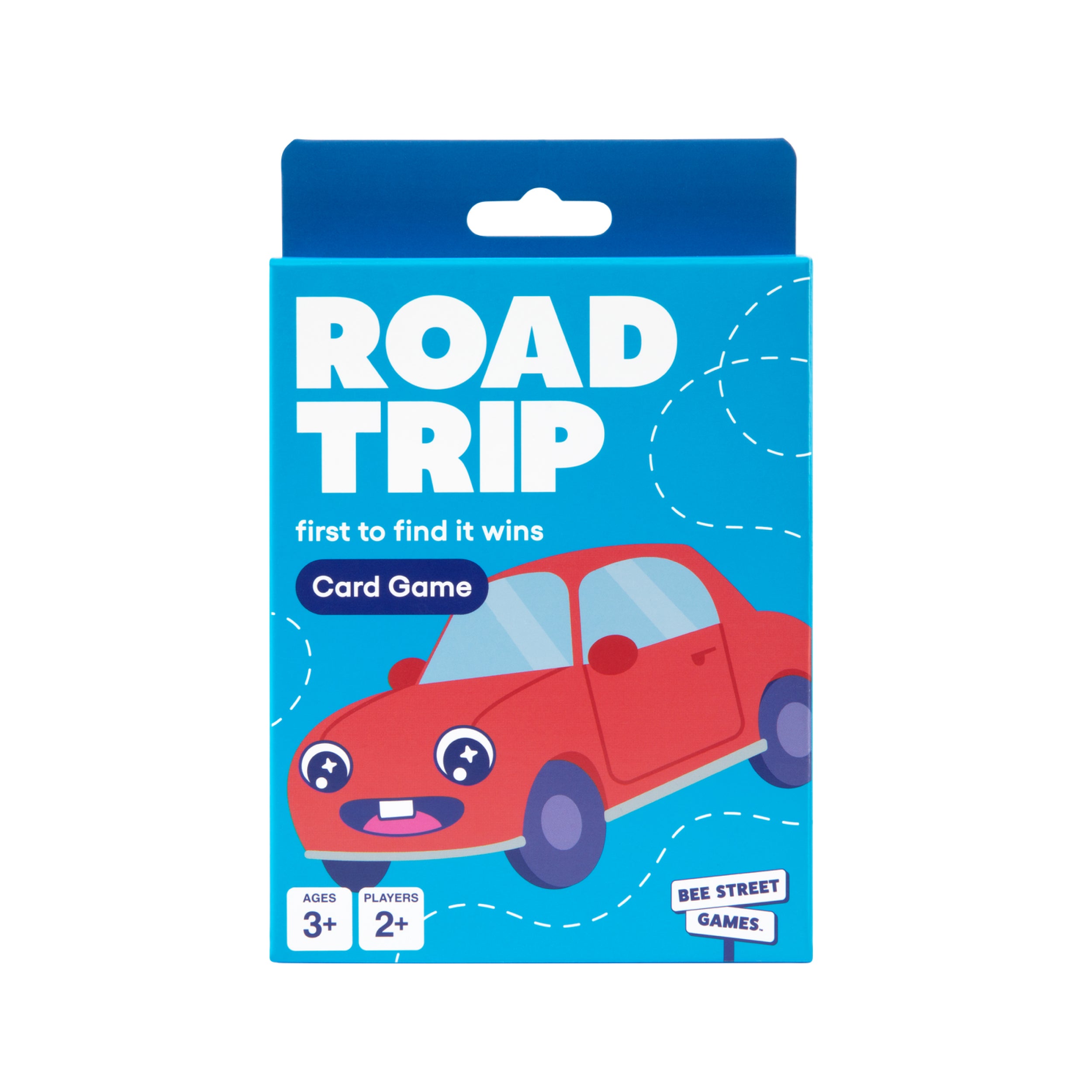 Road Trip from Bee Street Games, by Relatable. Road trip games for kids and family fun on the go. Includes 36 jumbo playing cards.