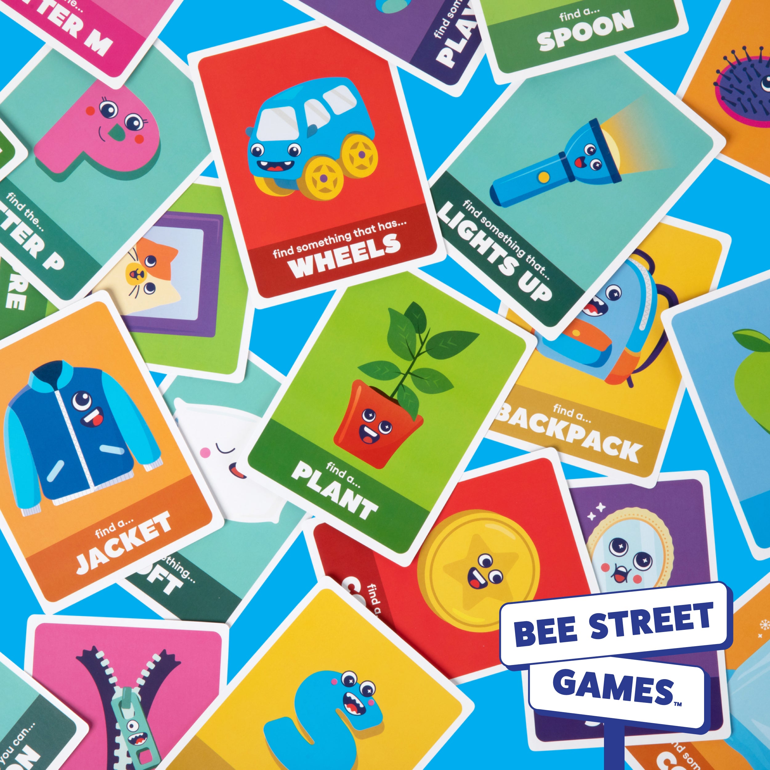 Scavenger Hunt, Around The House Edition from Bee Street Games, by Relatable – Classic family games reimagined with playful, silly themes. Includes 36 jumbo playing cards.