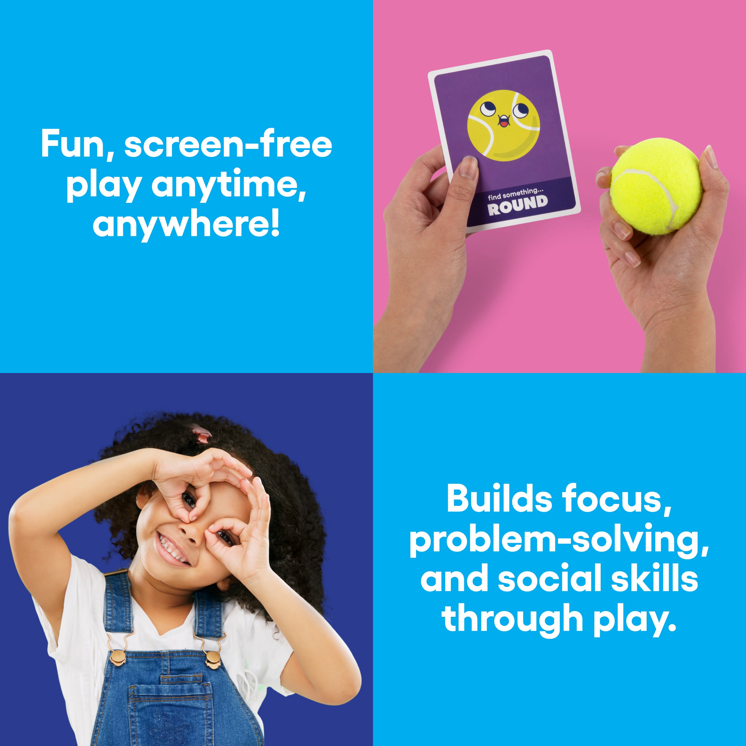 Scavenger Hunt, Around The House Edition from Bee Street Games, by Relatable – Classic family games reimagined with playful, silly themes. Includes 36 jumbo playing cards.