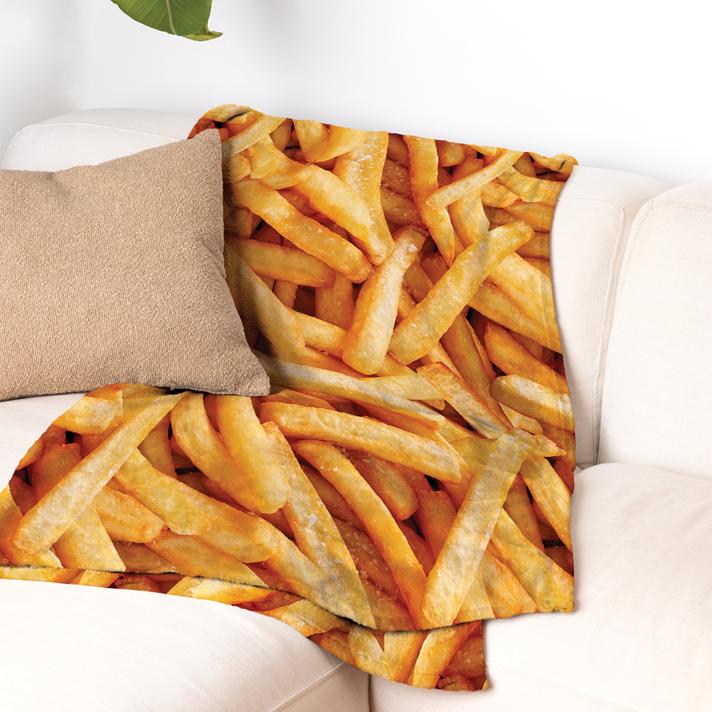 Cozy Concepts Co. French Fries Comfort Blanket by Relatable - Cozy Throw Blanket for Room Decor