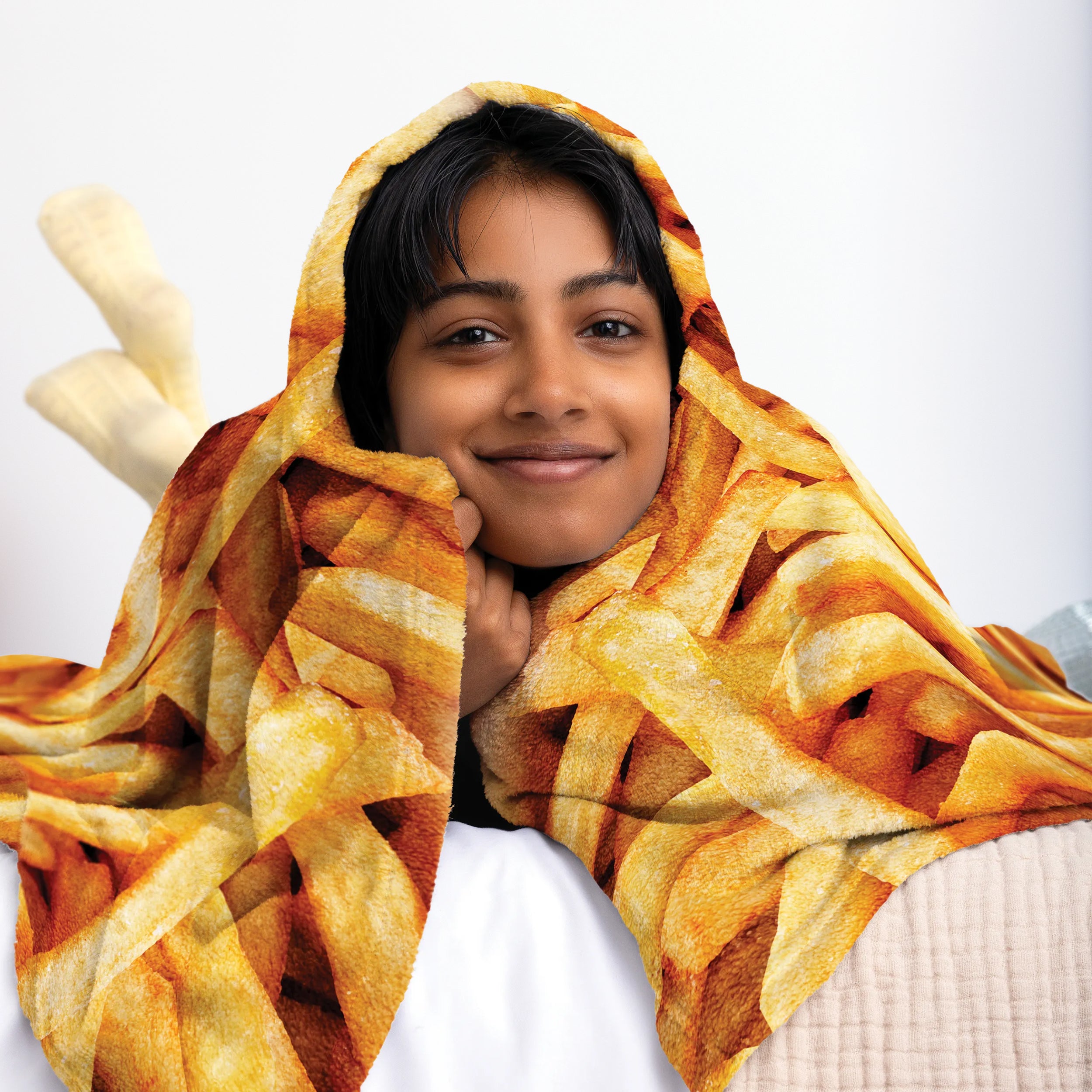 Cozy Concepts Co. French Fries Comfort Blanket by Relatable - Cozy Throw Blanket for Room Decor