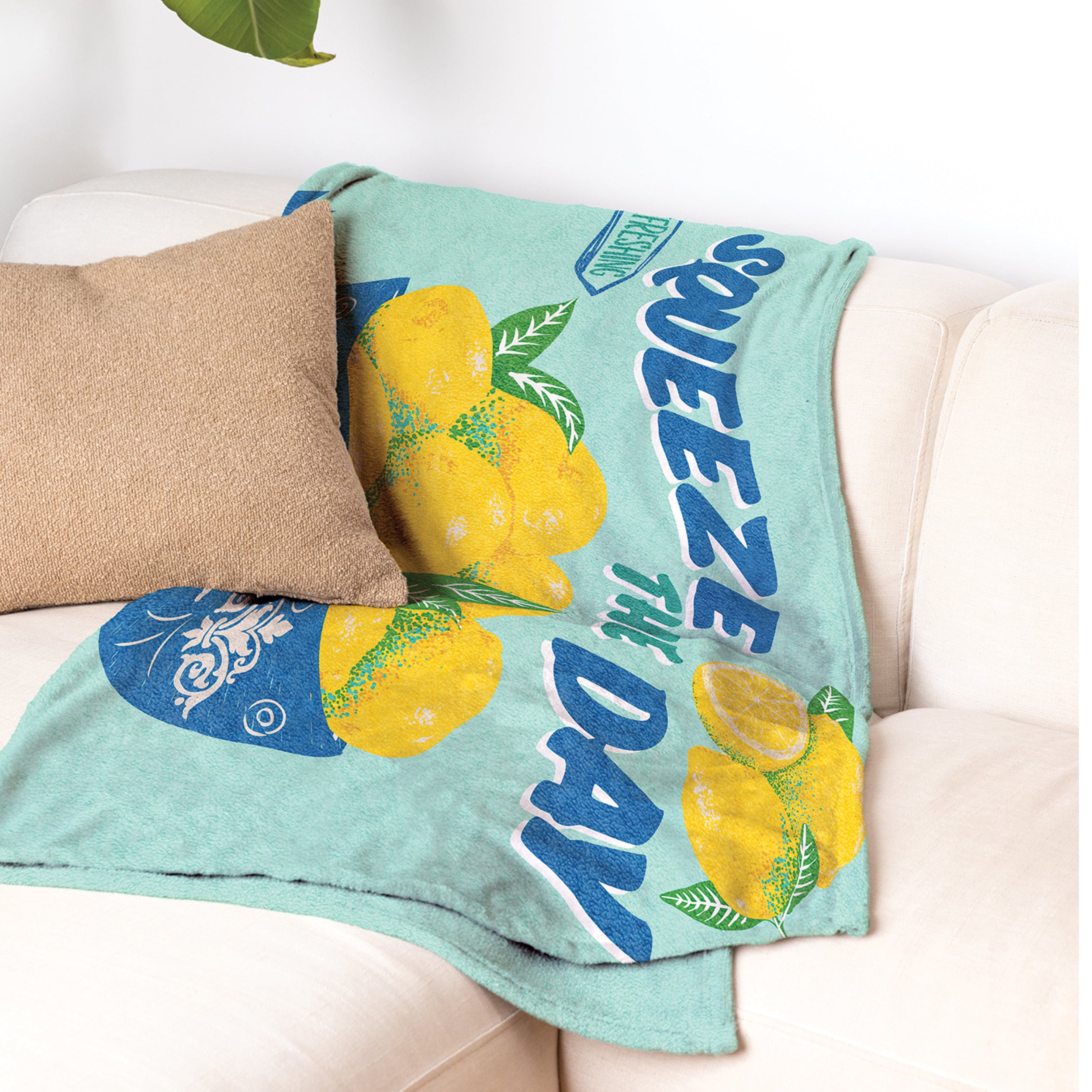 Cozy Concepts Co. Lemonade Comfort Blanket by Relatable - Cozy Throw Blanket for Room Decor