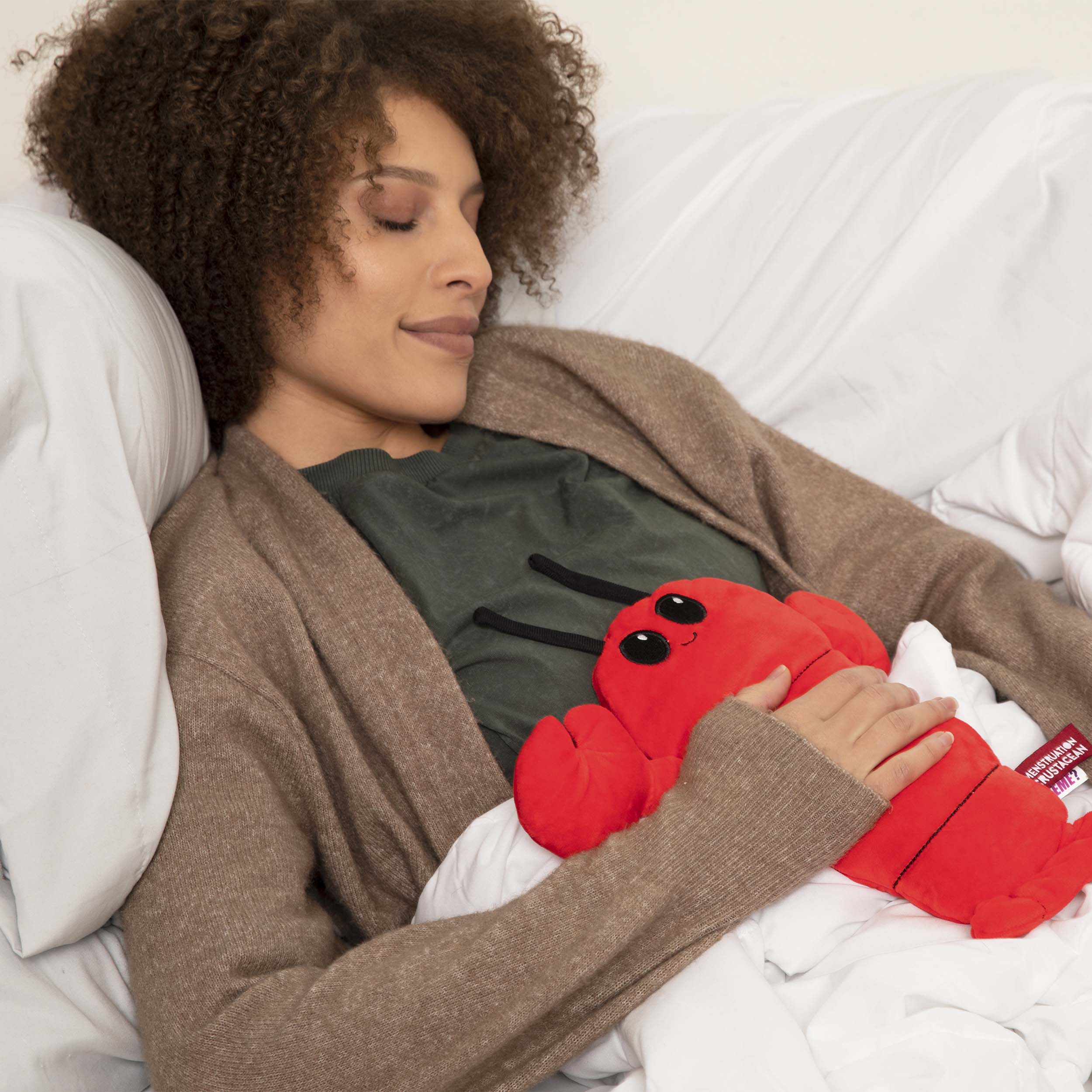 Menstruation Crustacean Lobster Heating Pad For Period Cramps & Muscle Pain