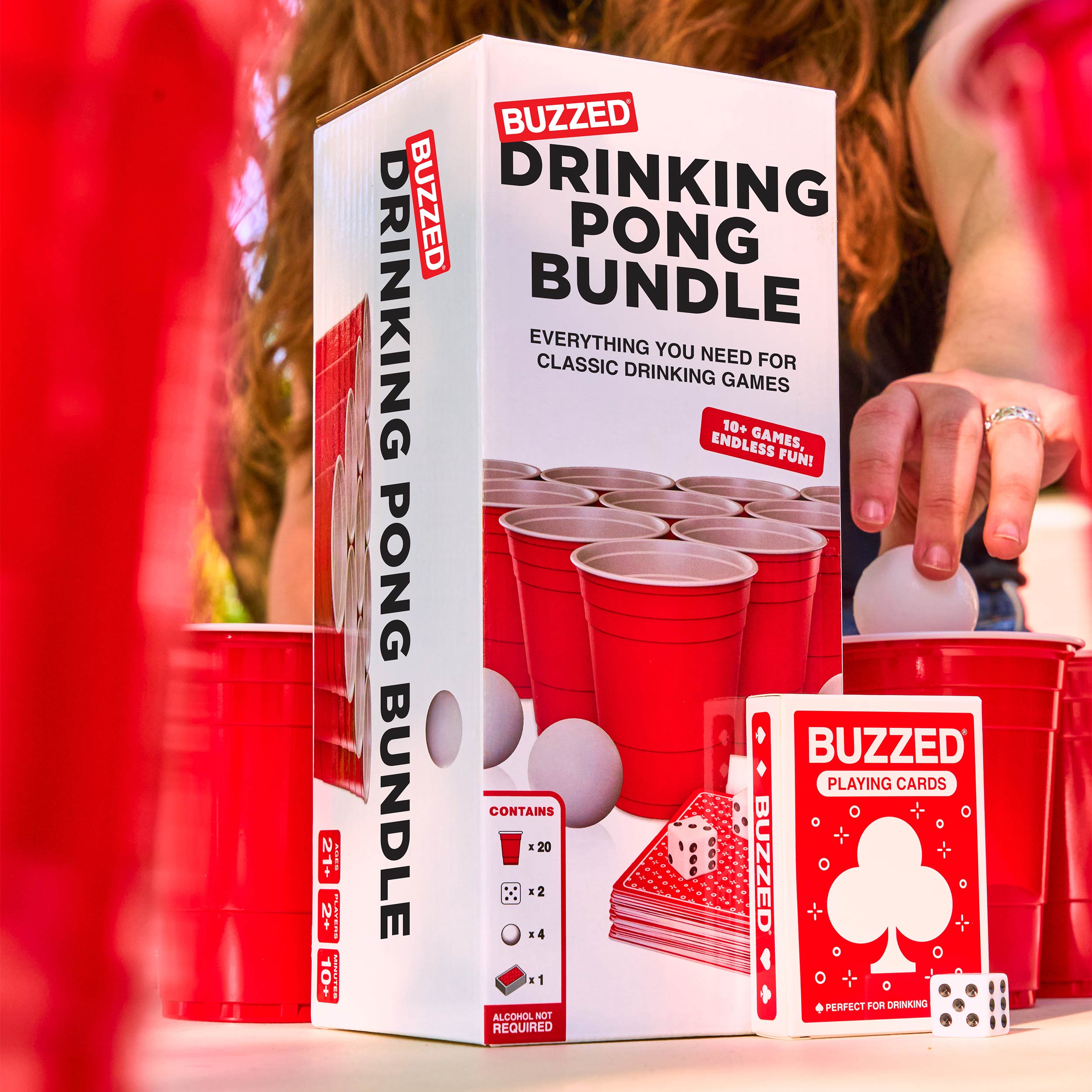 Buzzed Drinking Pong Bundle | Everything You Need For An Epic Game Night