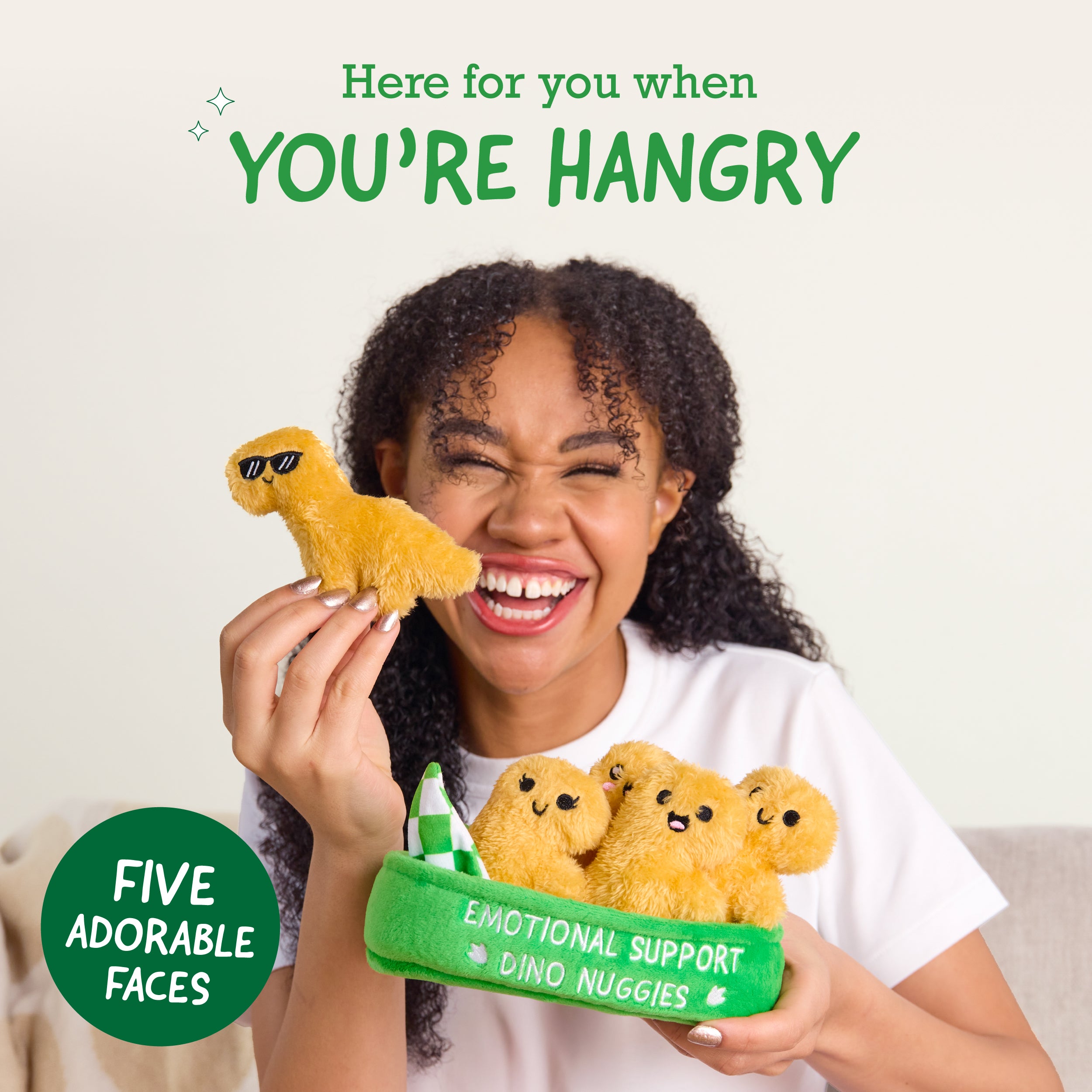 Emotional Support Dino Nuggies by Relatable – A Huggable Dinosaur Plushie