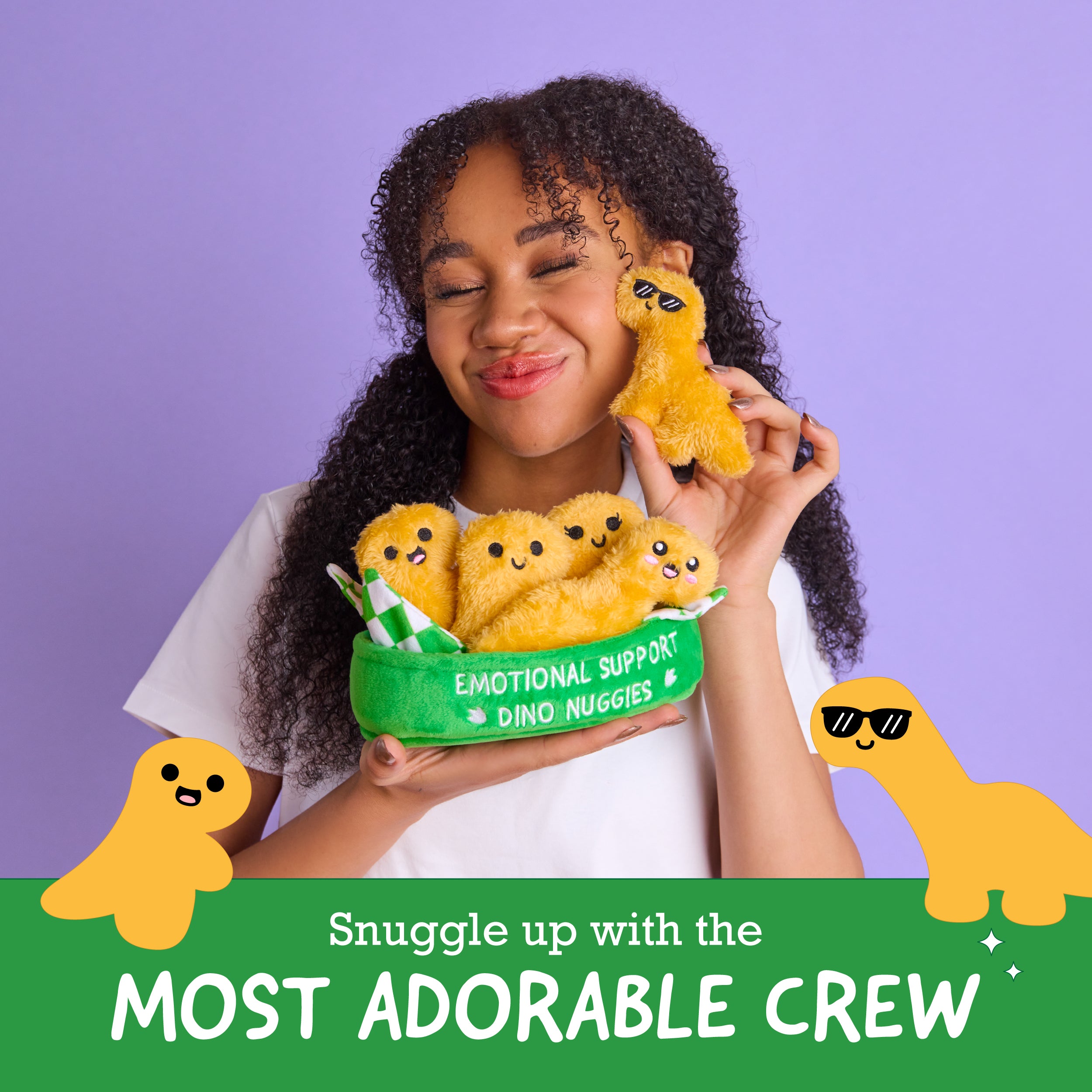 Emotional Support Dino Nuggies by Relatable – A Huggable Dinosaur Plushie