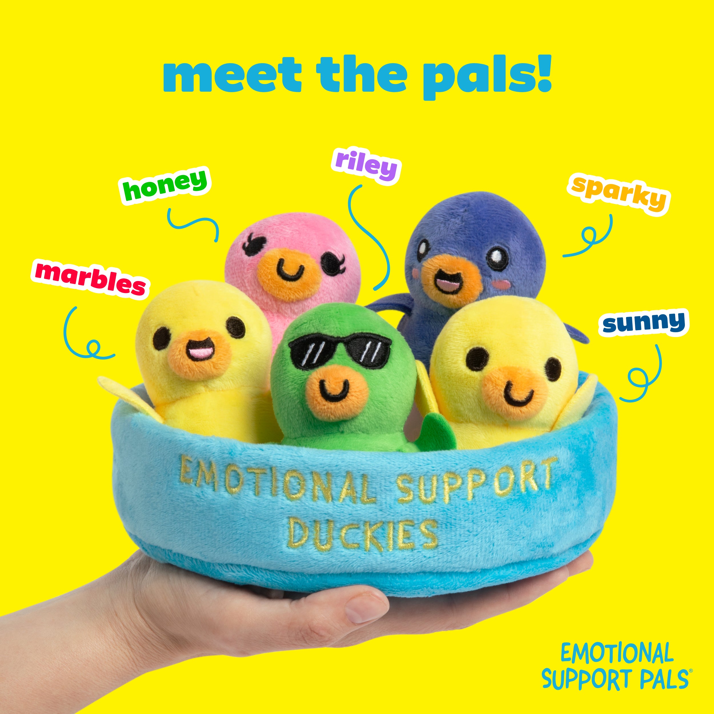 Emotional Support Pals Duckies, Cute Stuffed Animal