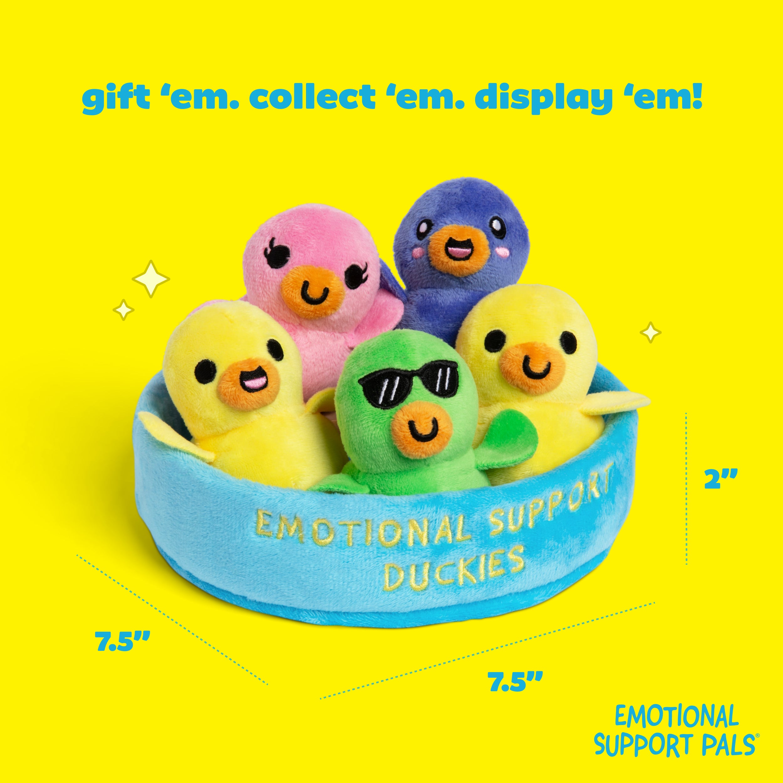 Emotional Support Pals Duckies, Cute Stuffed Animal