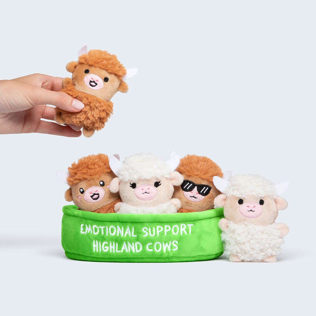 Emotional Support Highland Cows by Relatable – A Cozy & Cuddly Plush Gift Set