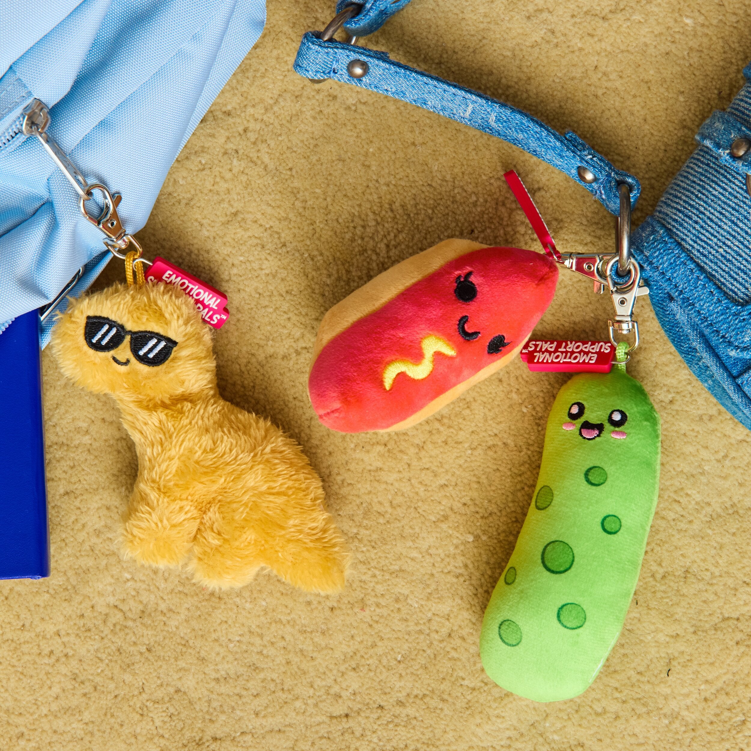 Emotional Support Dino Nuggies Bag Charm