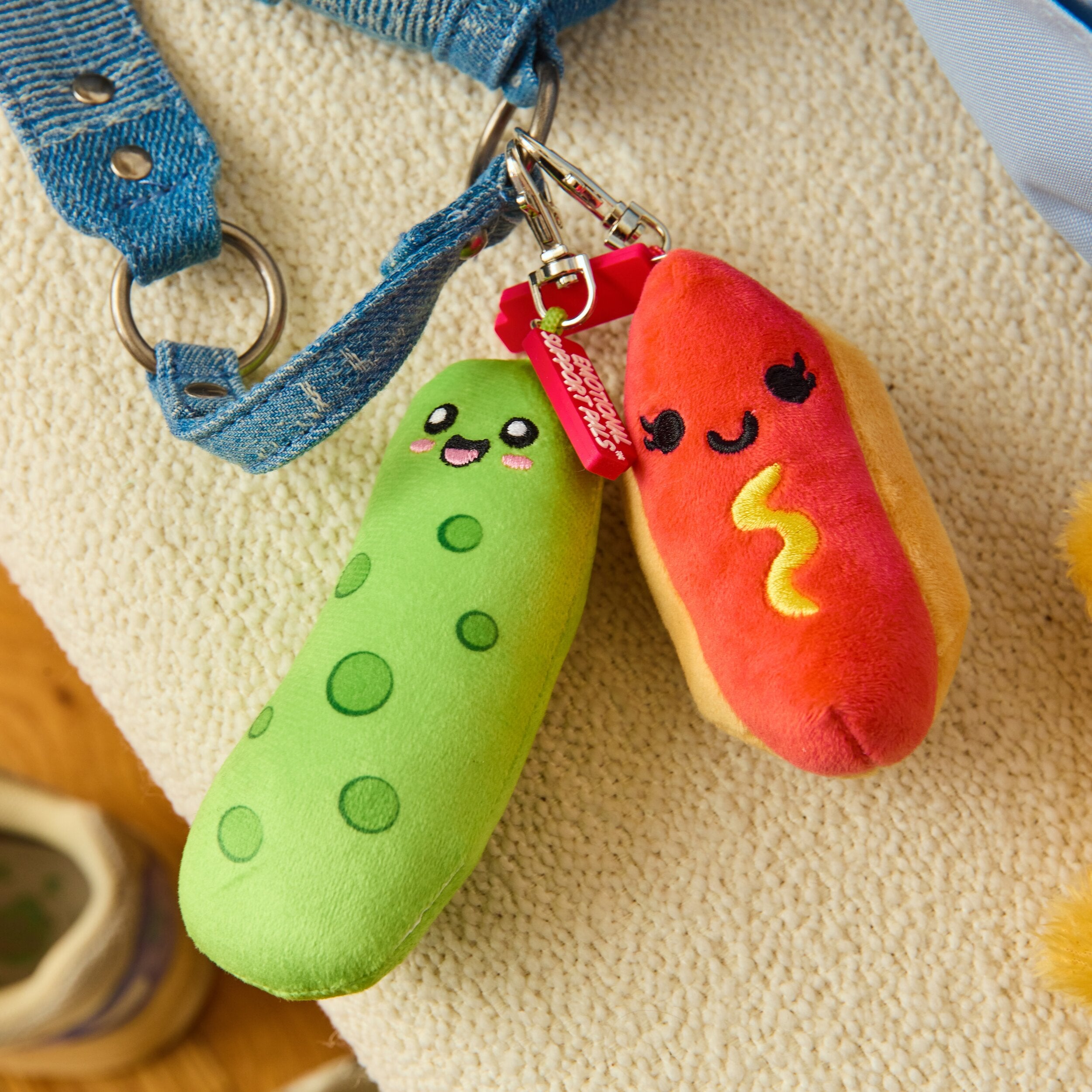 Emotional Support Hot Dogs Bag Charm