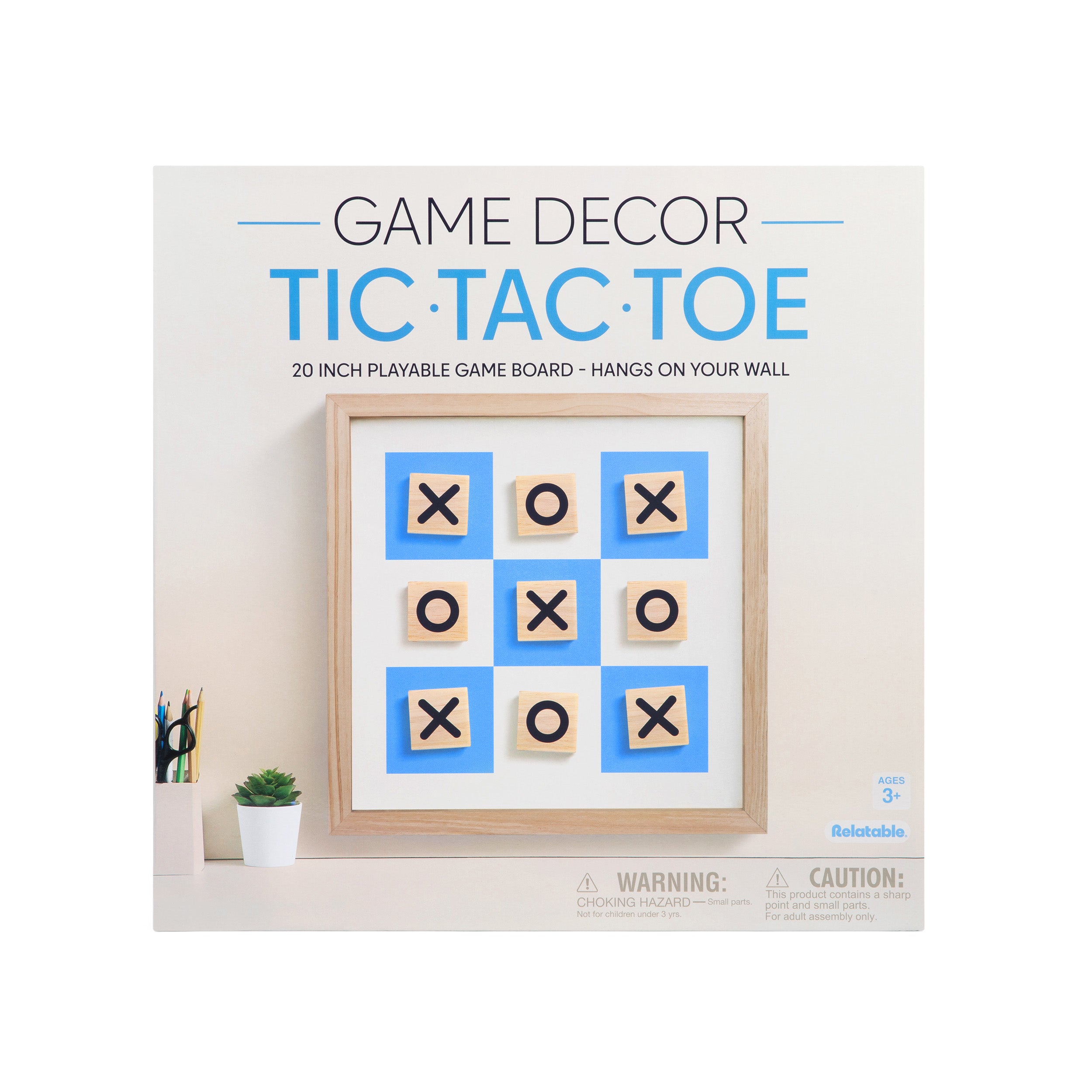 Game Decor Classics Tic Tac Toe by Relatable