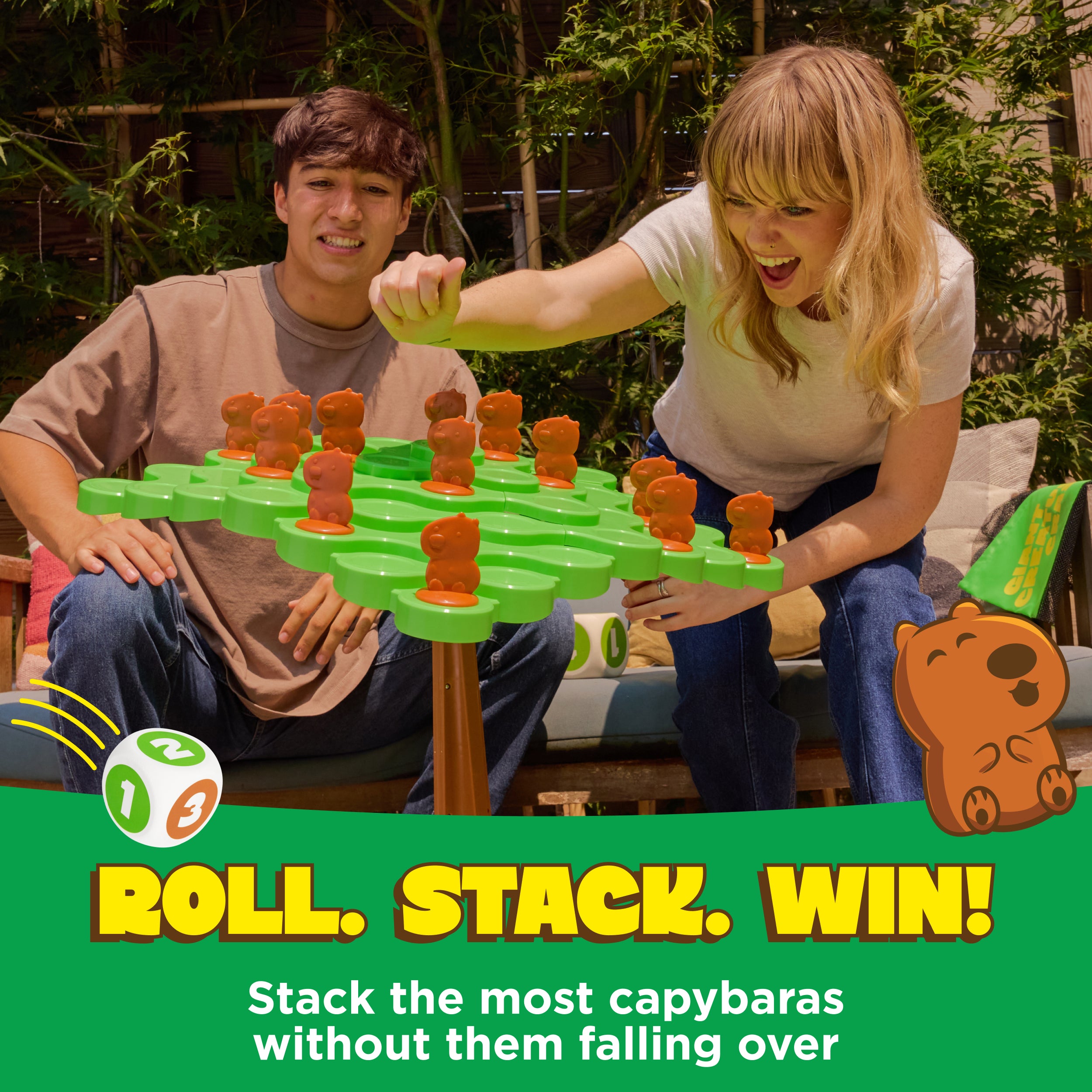 Giant Creature Crash - Capybara Stacking Giant Outdoor Games  by Relatable