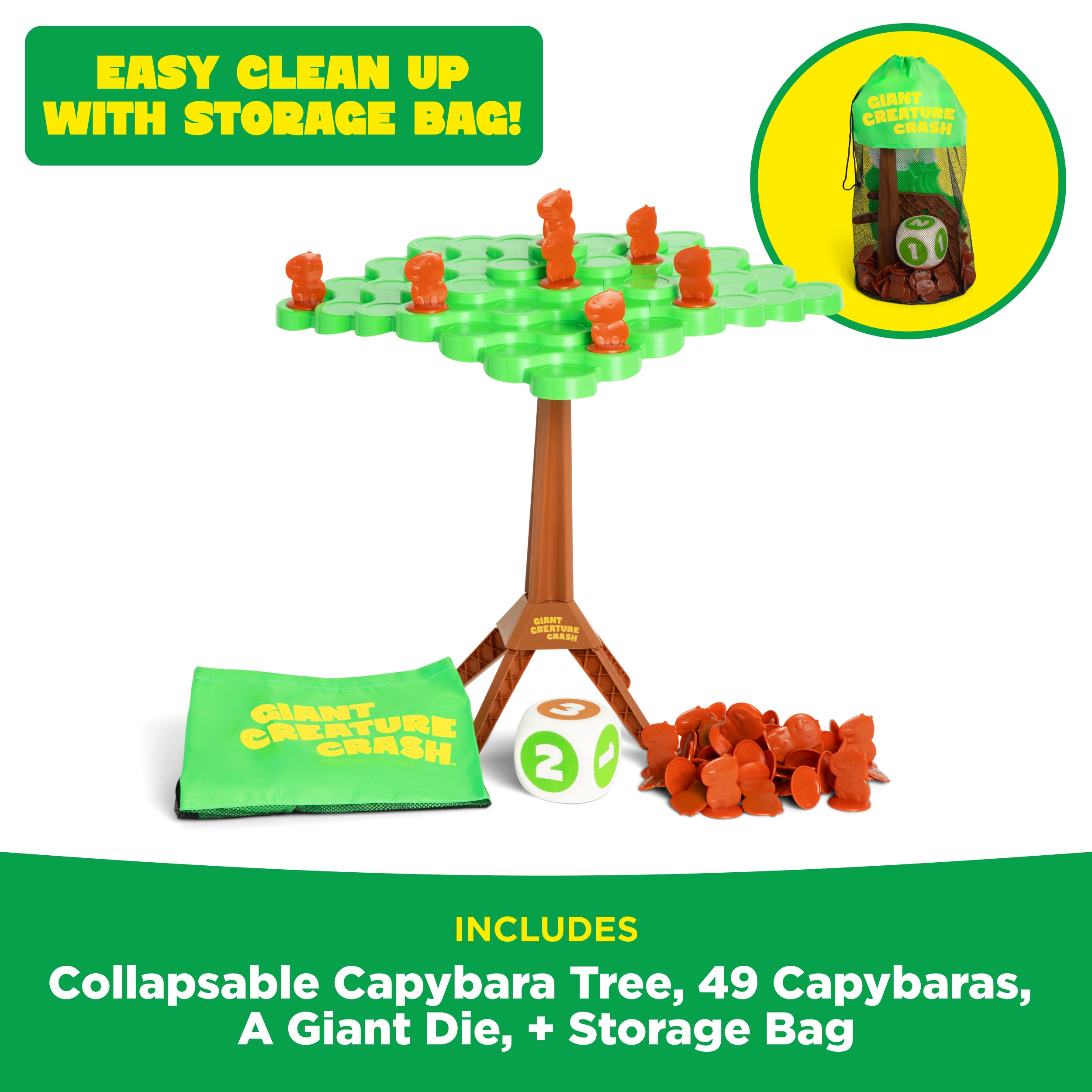 Giant Creature Crash - Capybara Stacking Giant Outdoor Games  by Relatable