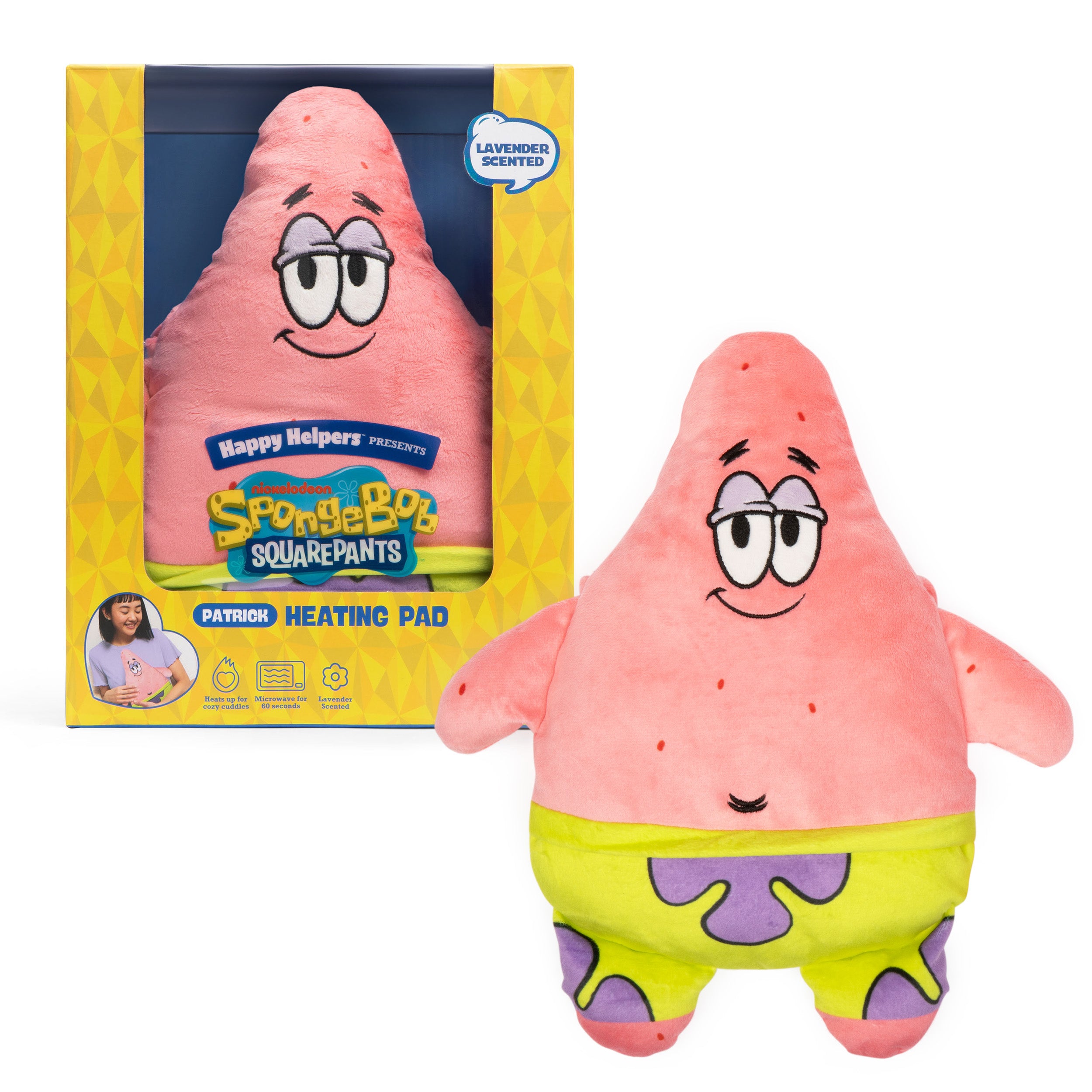 Happy Helpers Patrick By Relatable, The Cozy Comfort That's Anything But Boring, Get Relief With This Plush Heating Pad For Period Cramps