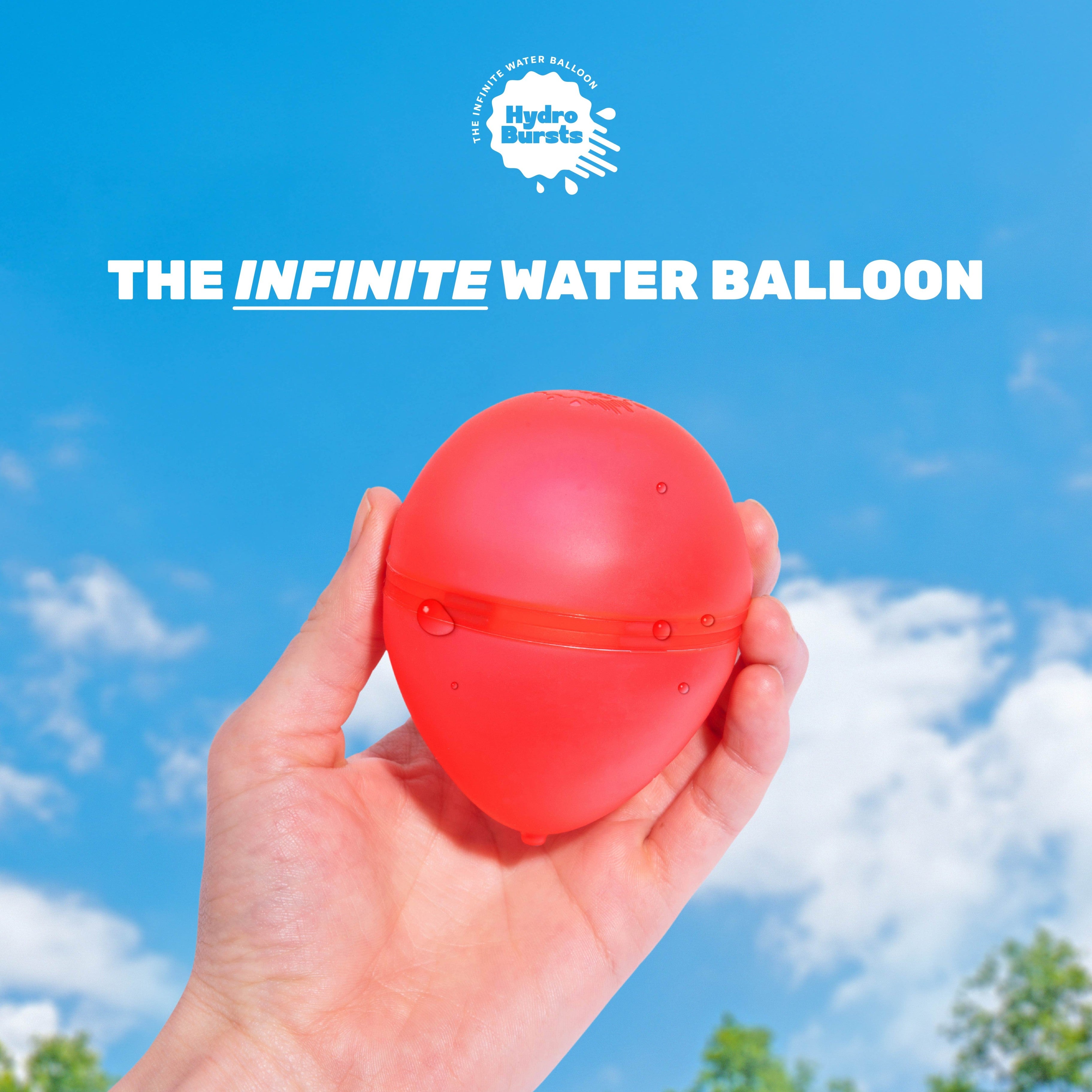 Hydroburst 6-pack Reusable Water Balloons by Relatable, Includes 6 Refillable Balloon Shape