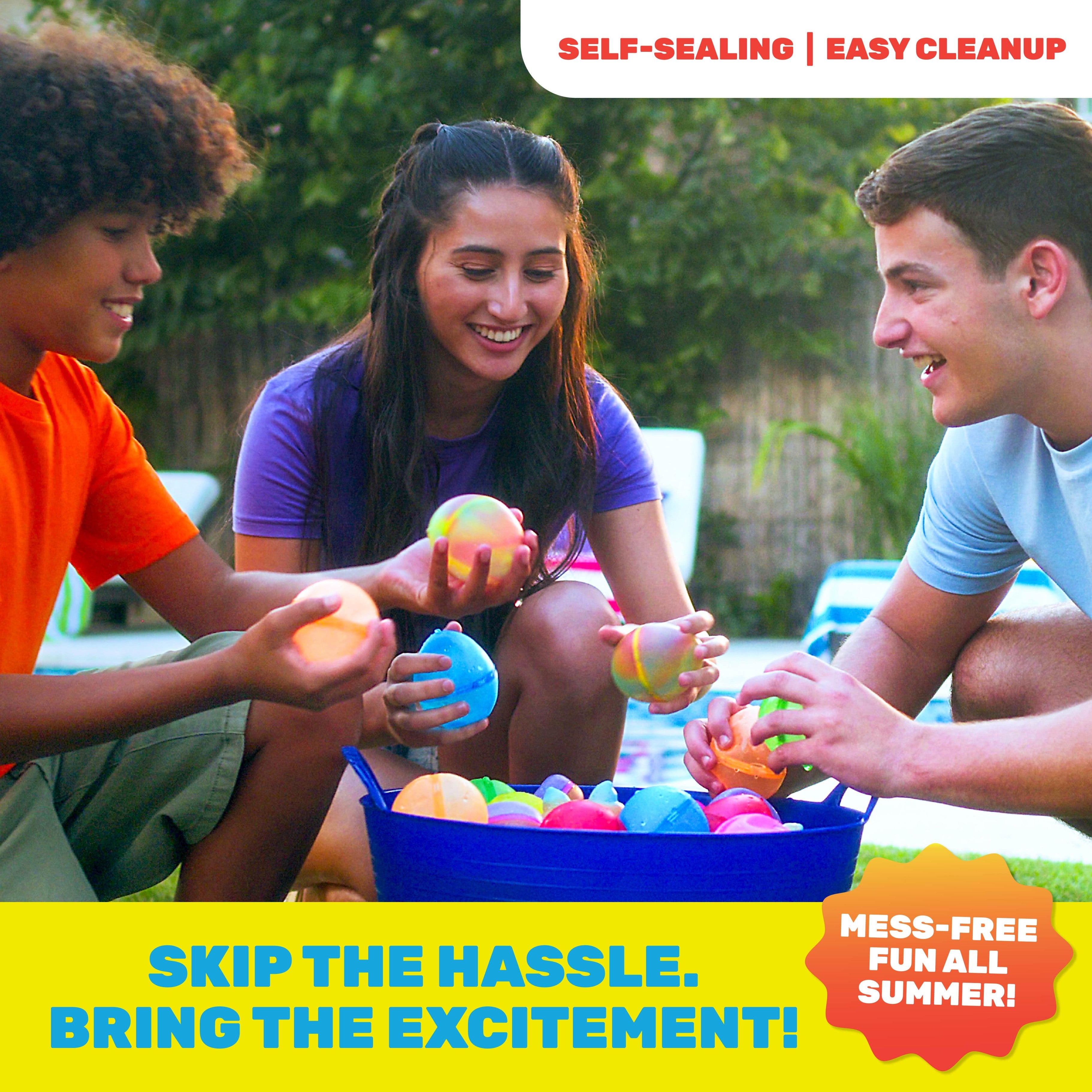 Hydroburst 6-pack Reusable Water Balloons by Relatable, Includes 6 Refillable Balloon Shape