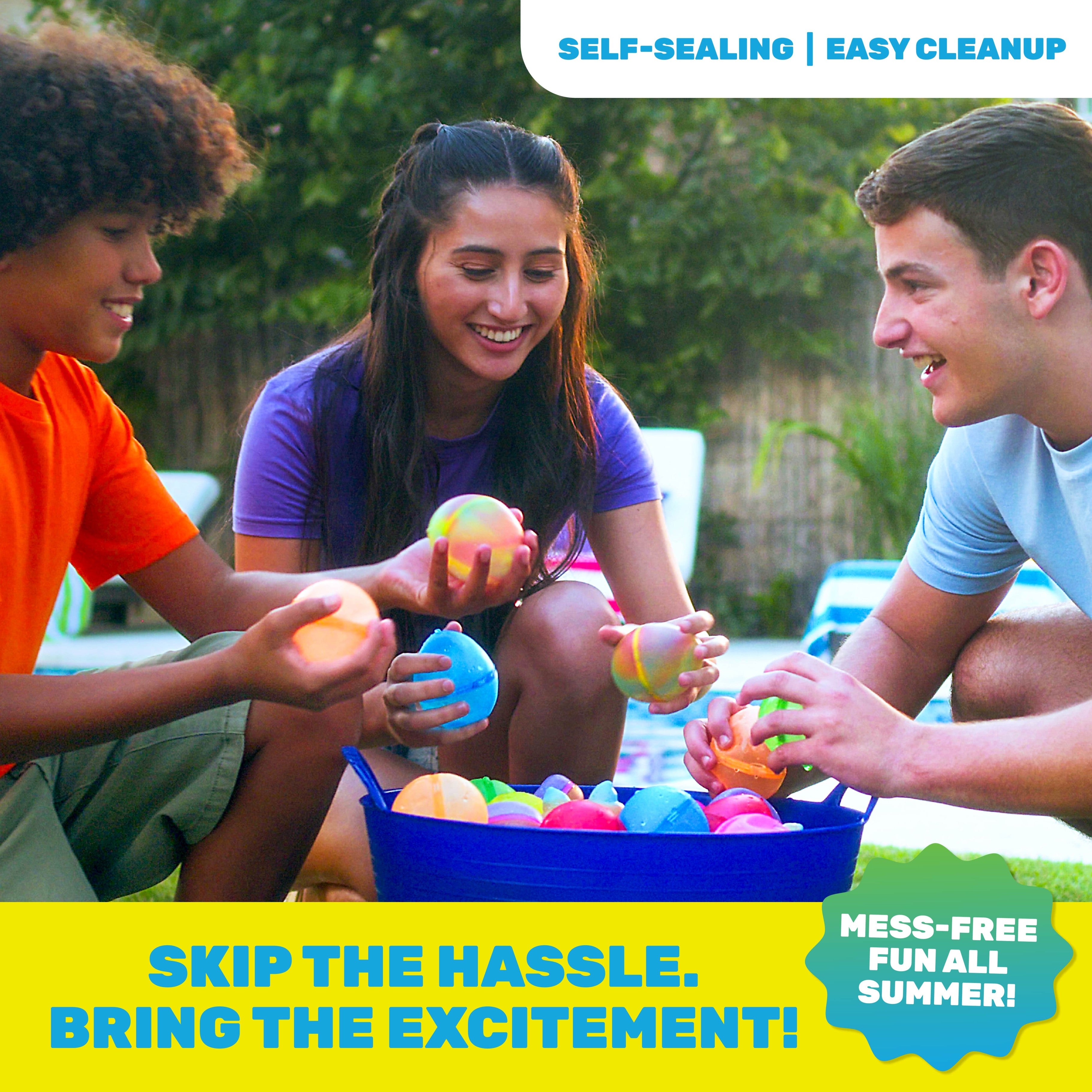 Hydroburst 6-pack Reusable Water Balloons by Relatable, Includes 6 Refillable Balloons With Happy Faces