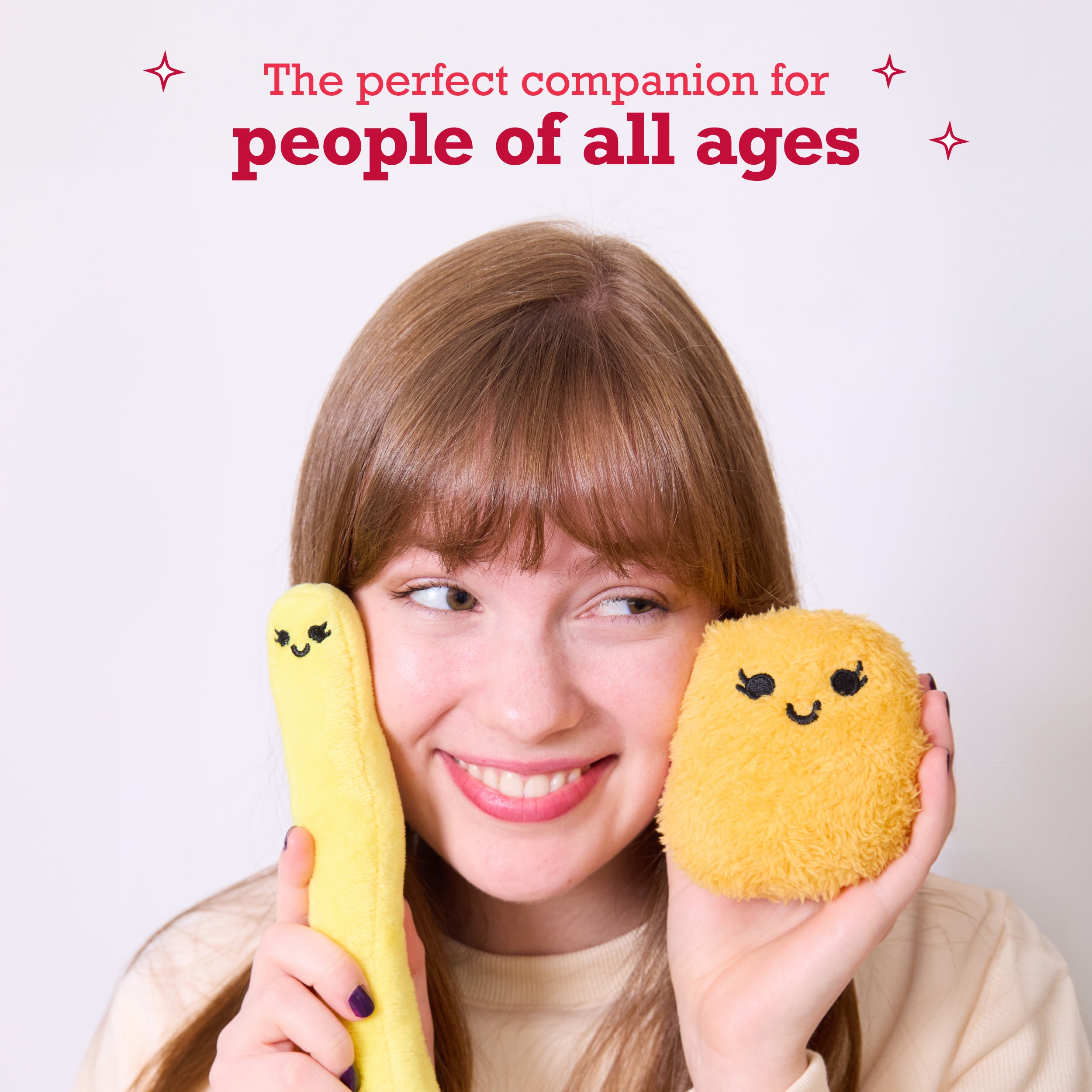 Emotional Support Fries - Squishy Plush Toys, Soft and Cuddly Comfort Pals