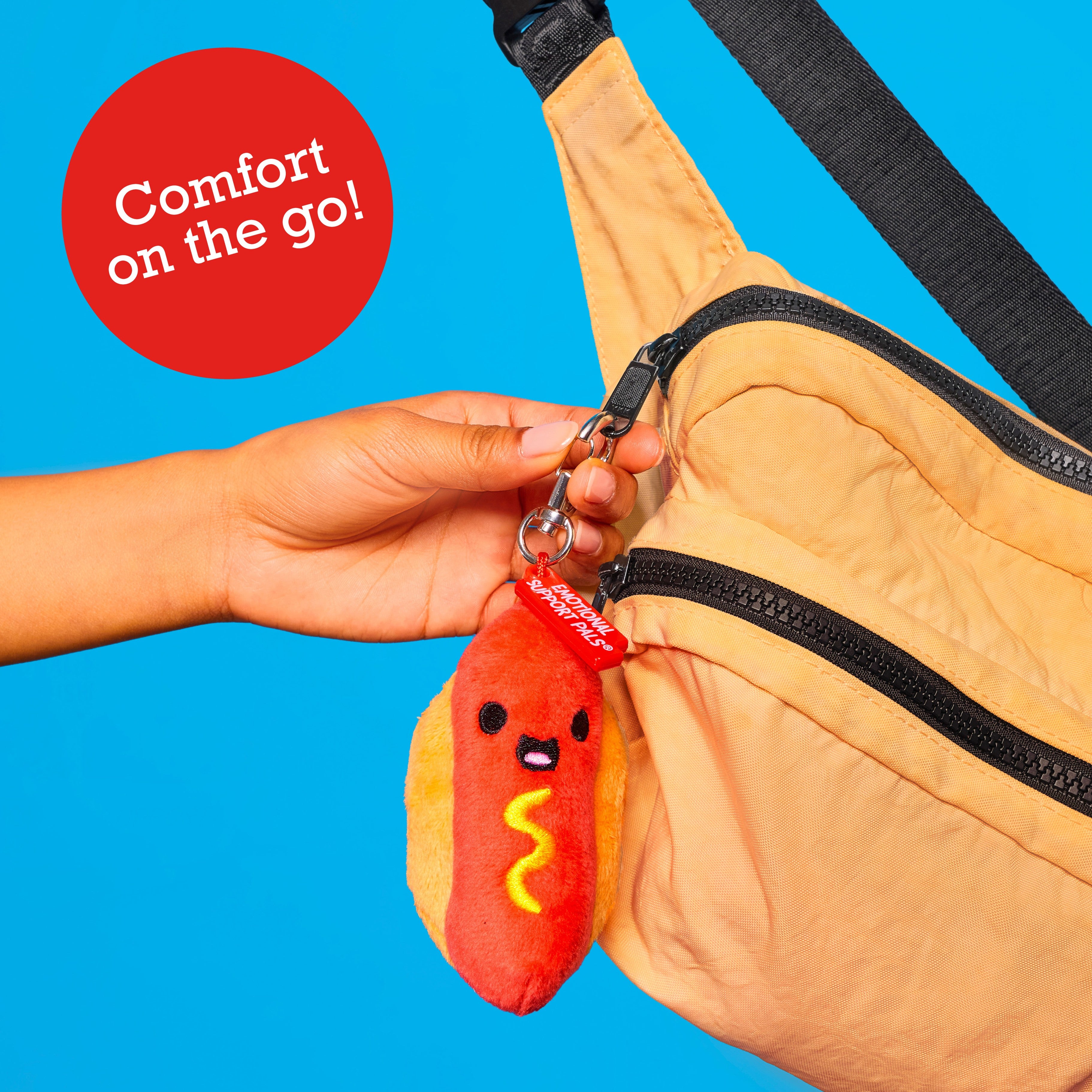 Emotional Support Hot Dogs Bag Charm