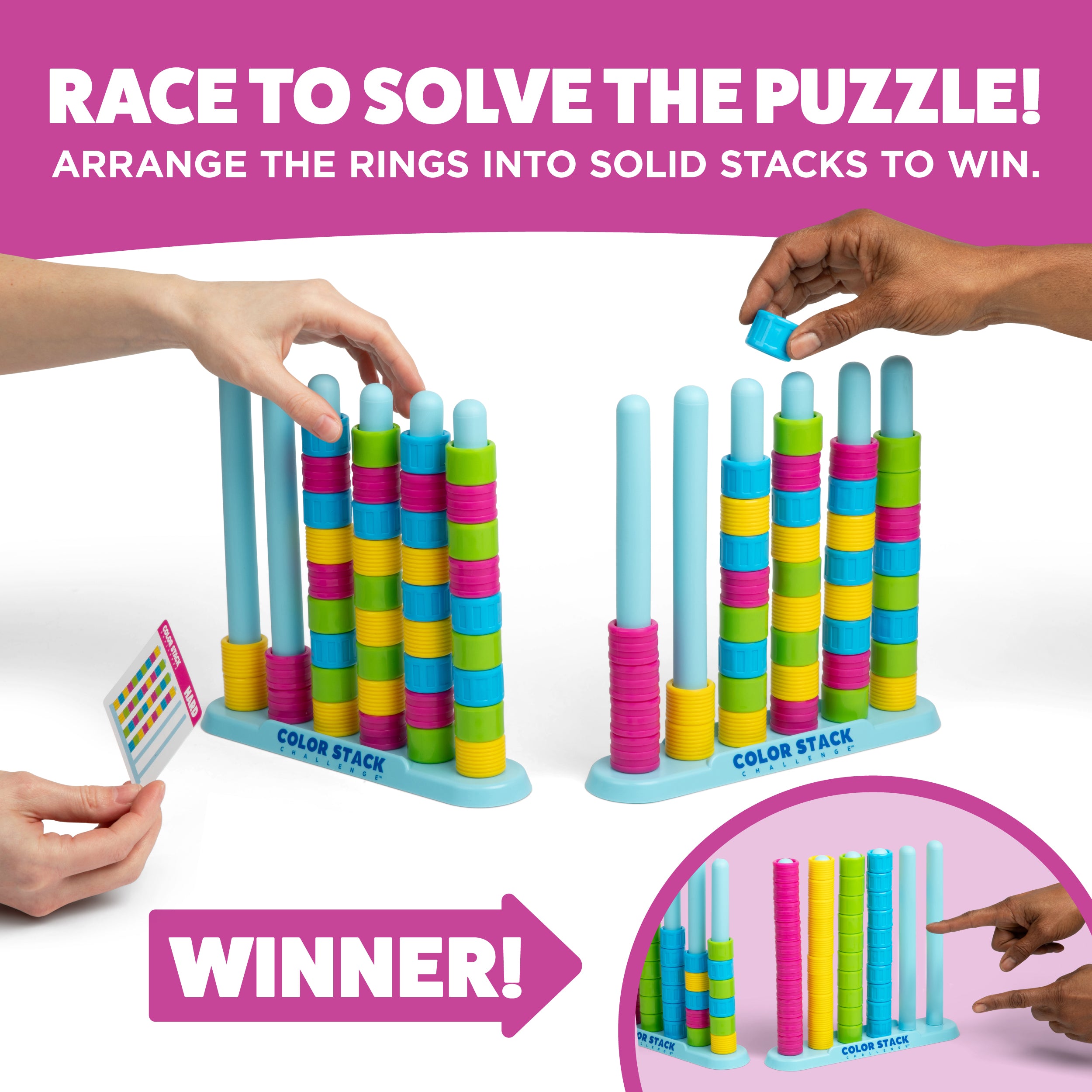 Color Stack Challenge by Relatable – Race head to head to solve the puzzle first. It’s a quick and clever game for all ages!