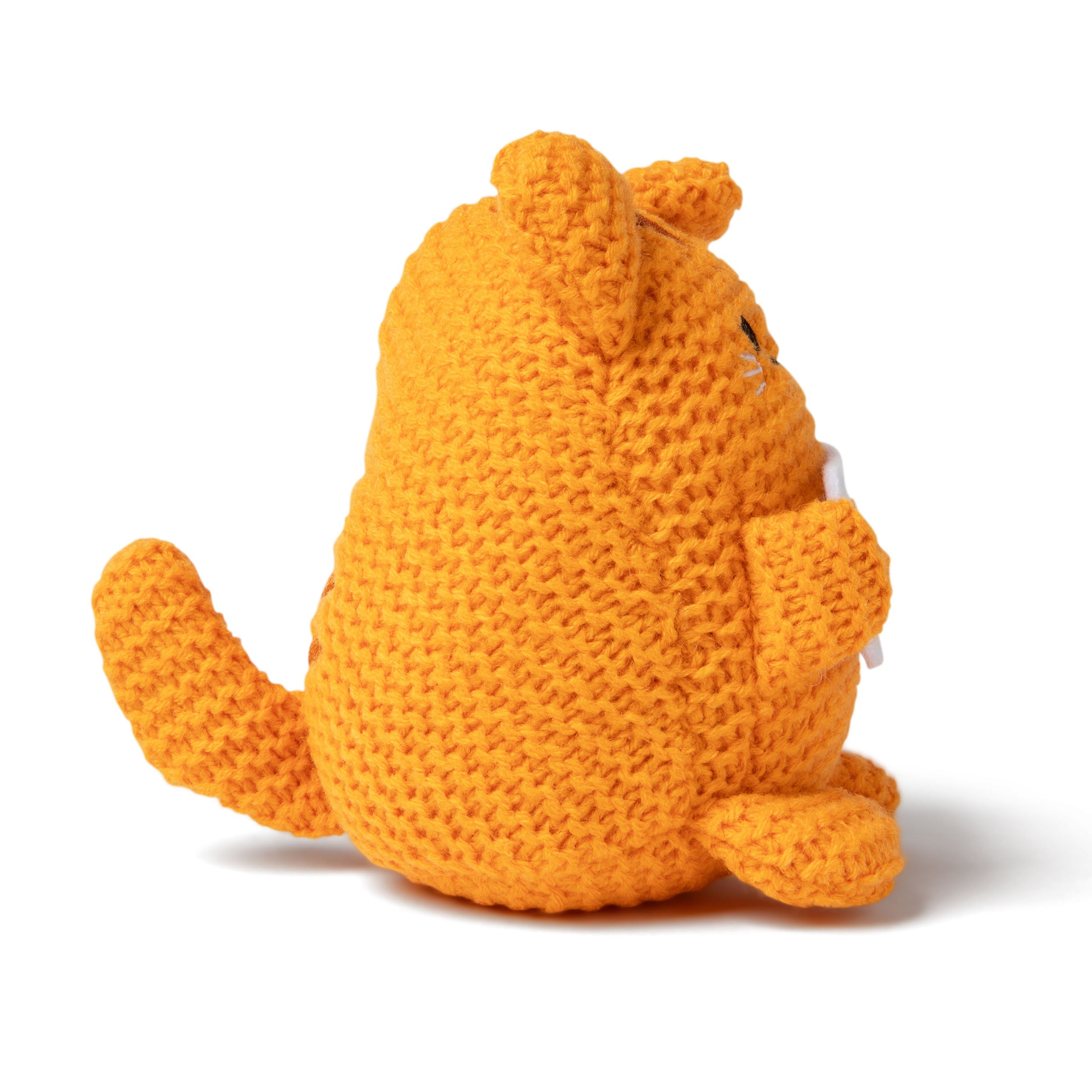 Lil Cheers Cat by Relatable – Cute Crochet Plush with Motivational Sign, Easter Gift Idea & Desk Decor for Kids, Teens, and Adults