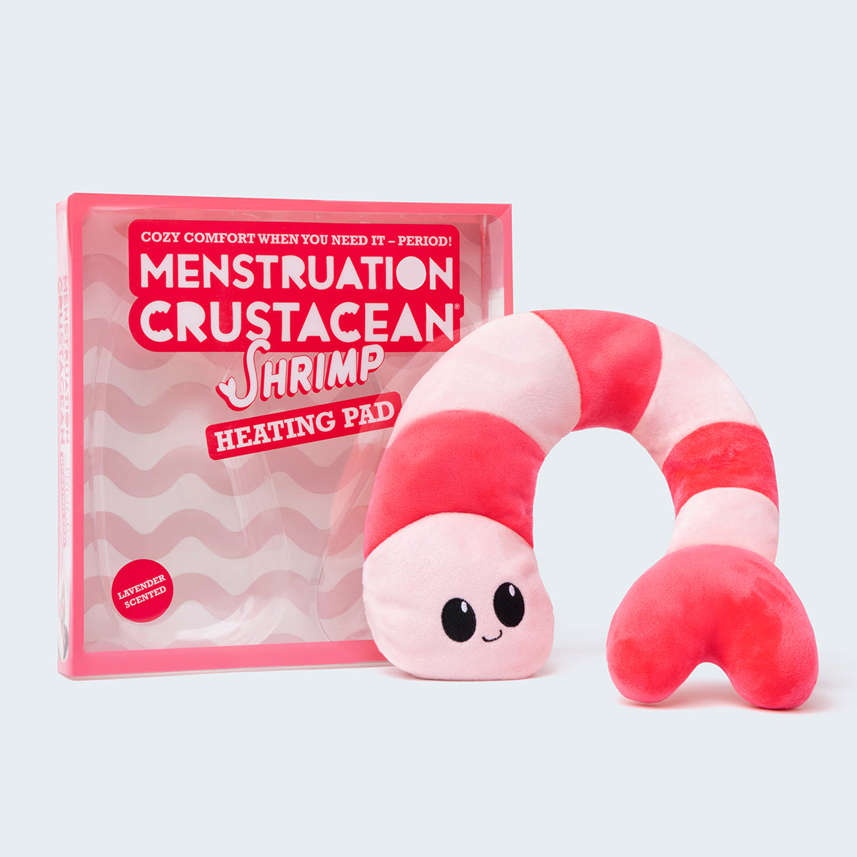 Menstruation Crustacean Shrimp: Microwavable Heating Pad for Period Cramps and Body Aches