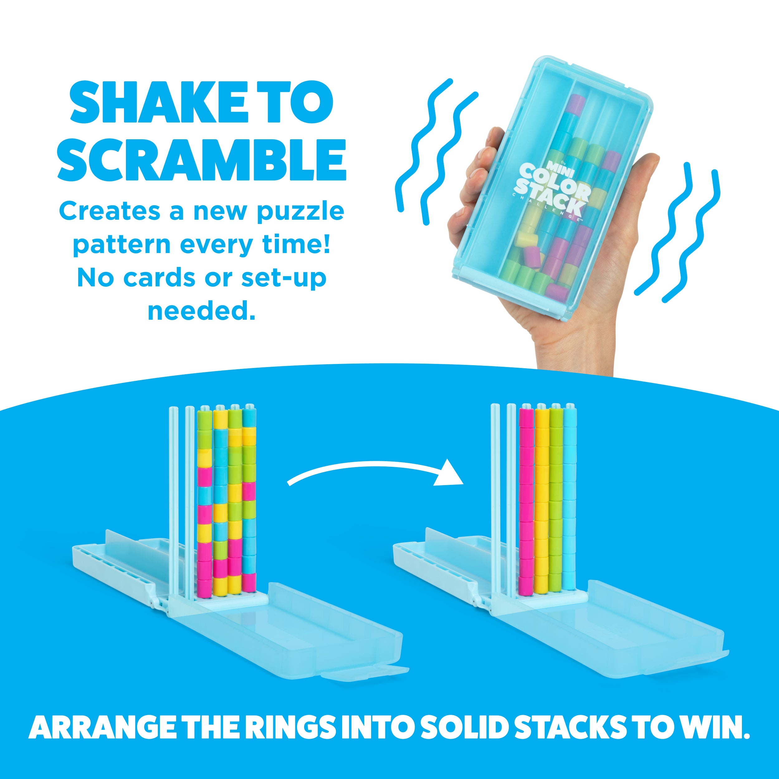 Mini Color Stack Game Mini Color Stack Challenge by Relatable - A Solo-Play Travel Version O