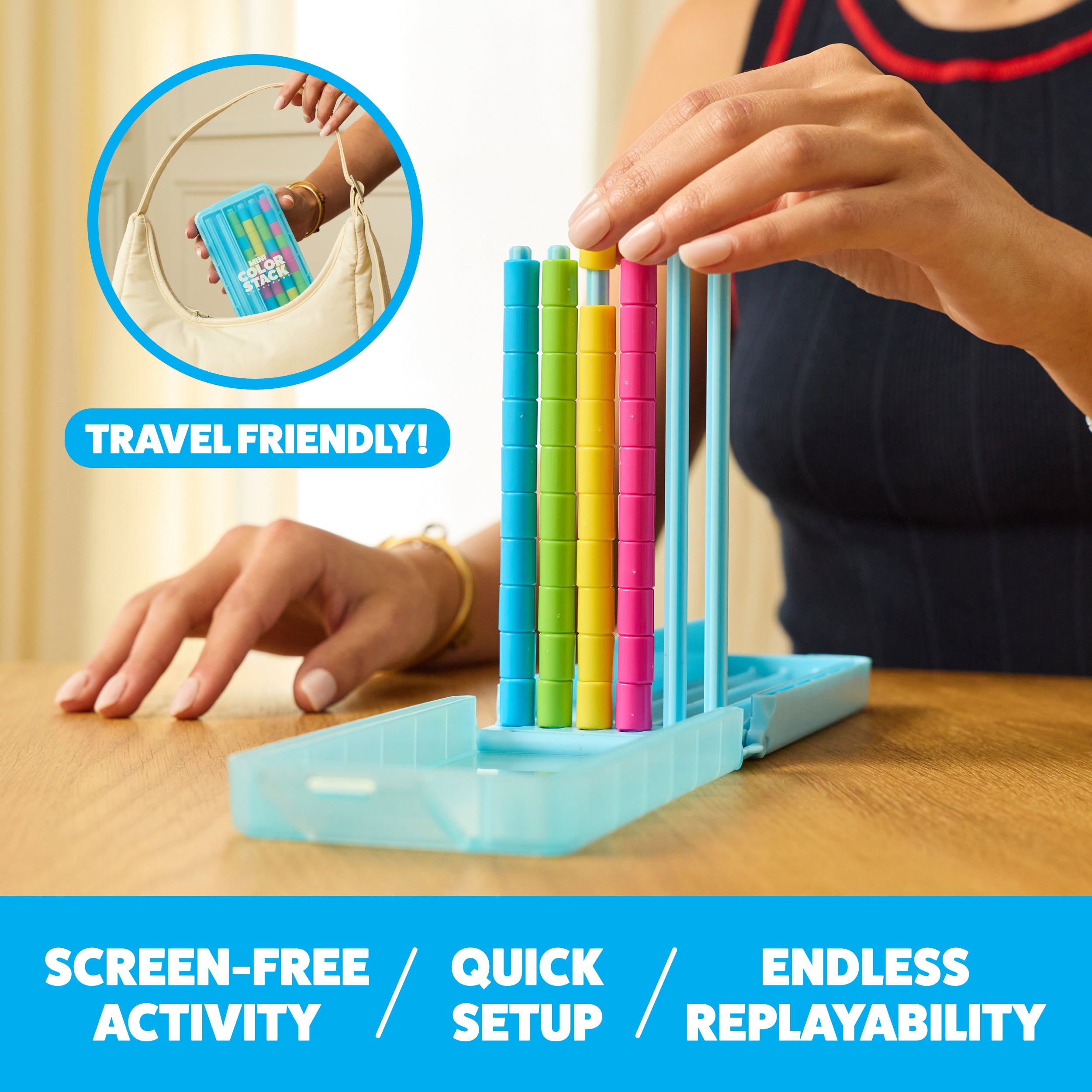 Mini Color Stack Challenge by Relatable - Shake It, Sort It, Solve It.