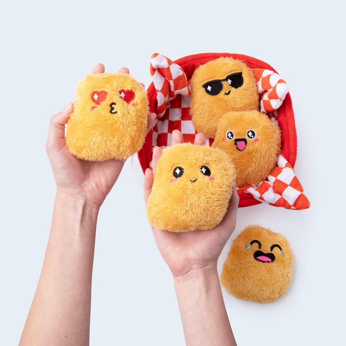  tinysiry Funny Emotional Support Nuggets Plush,Vibrant