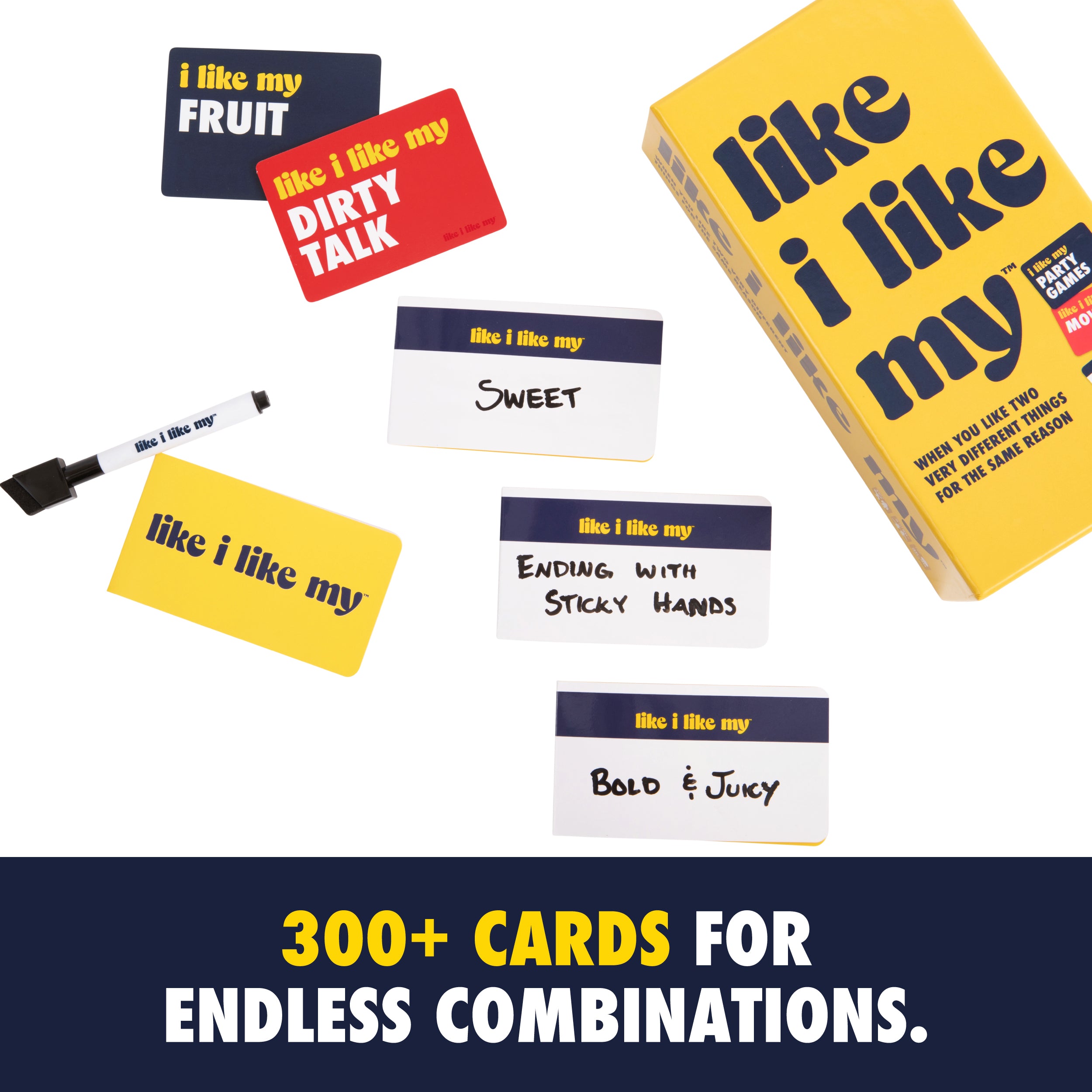 Like I Like My – The Adult Card Game Of Comparing Two Very Different Things