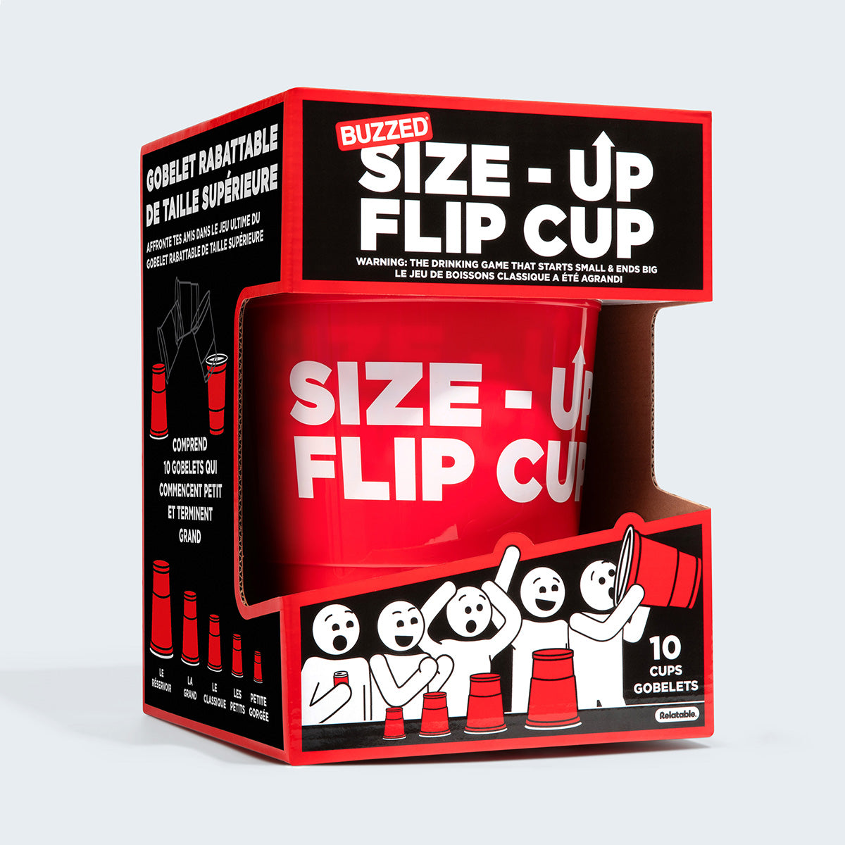 Size Up Flip Cup by BUZZED – A Hilarious Twist on the Classic Drinking Game