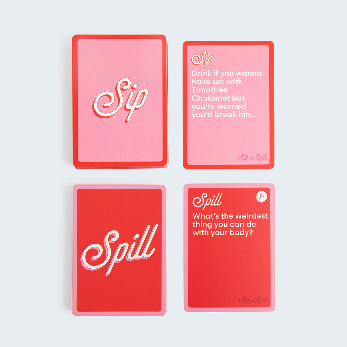 Sip or Spill — The Girl's Night Drinking Game by Relatable — Bachelorette Party Game