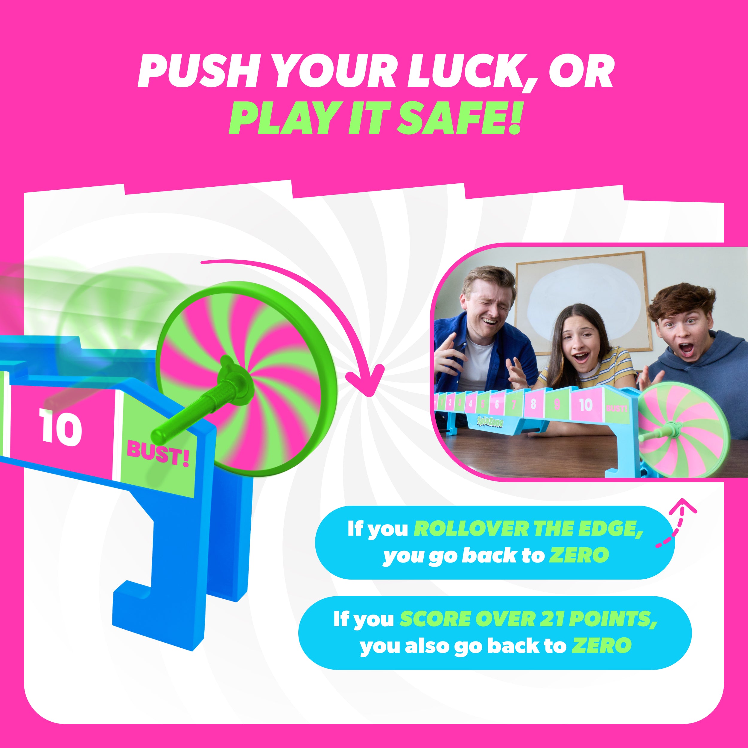 Spin Zone Neon by Relatable, Carnival Games Energy for All Ages