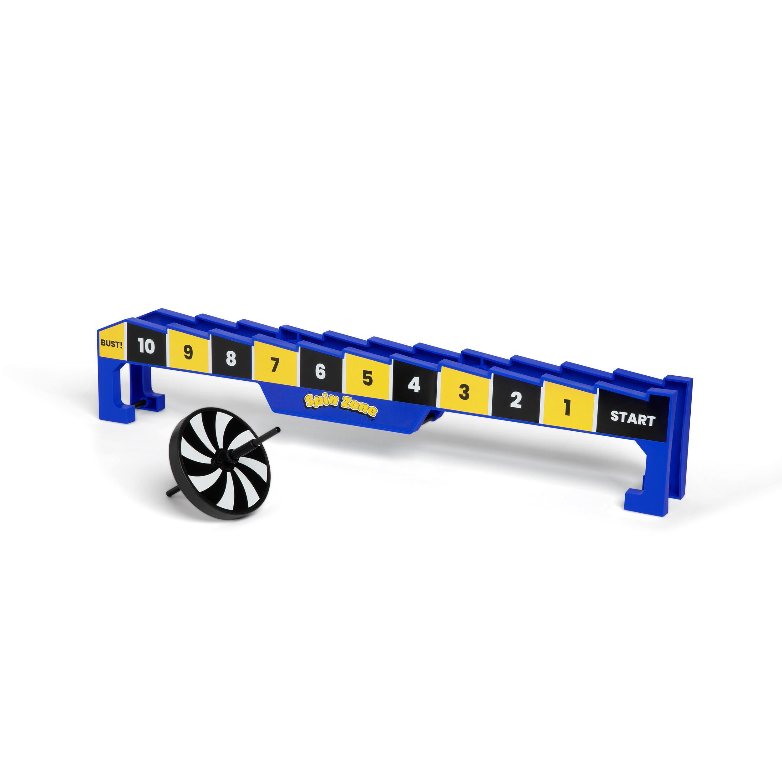 Spin Zone by Relatable - One of the Most Addictive Simple Games Around. Spin the Wheel Down the Track to Earn Exactly 21 Points. It's Carnival Games Energy for All Ages - Includes 1 Rack and Spinner.
